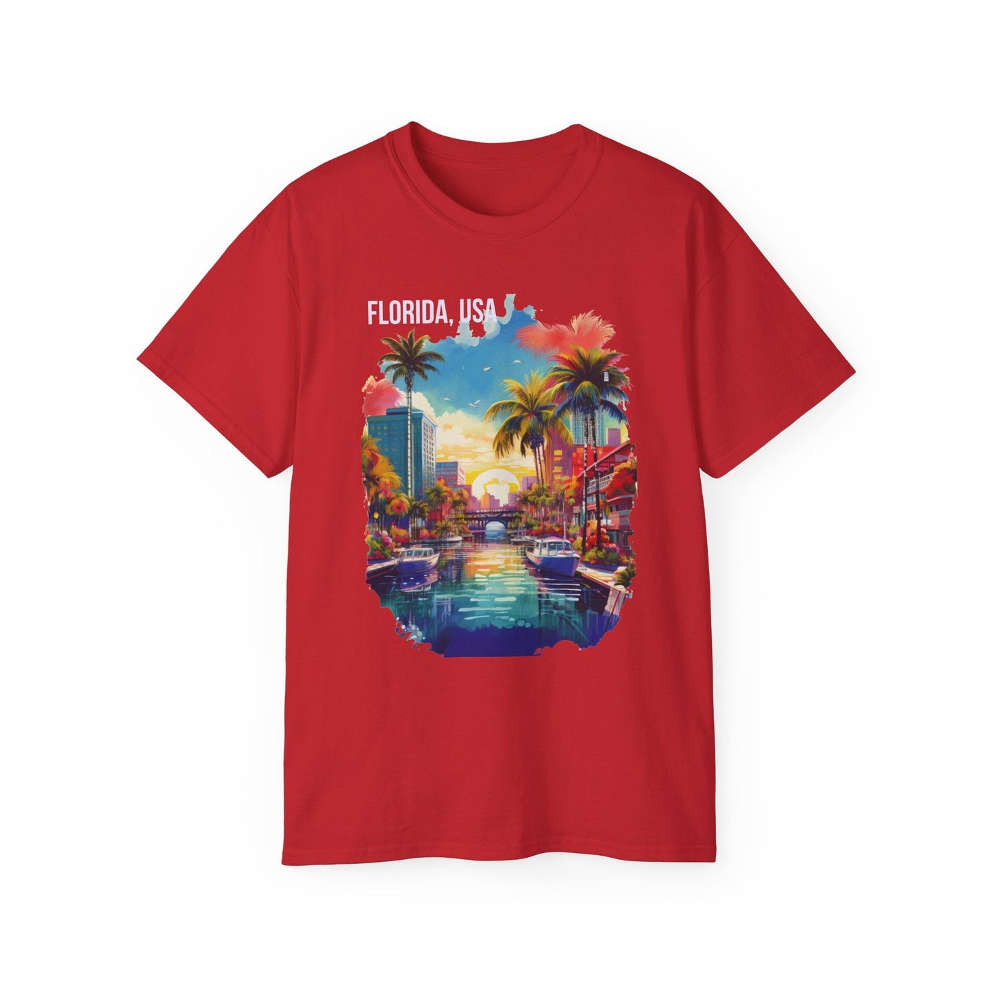 Florida Graphic Unisex Cotton T‑Shirt 1