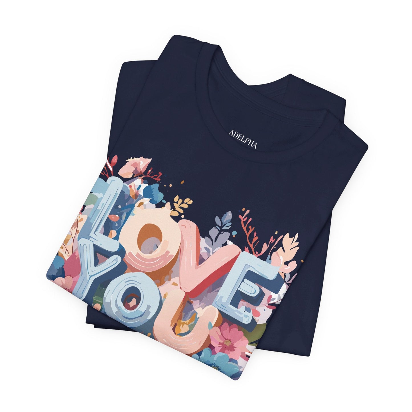 Valentine Graphic Tee Unisex Short Sleeve Art Design By Adelpha Vintage Inspired Tee