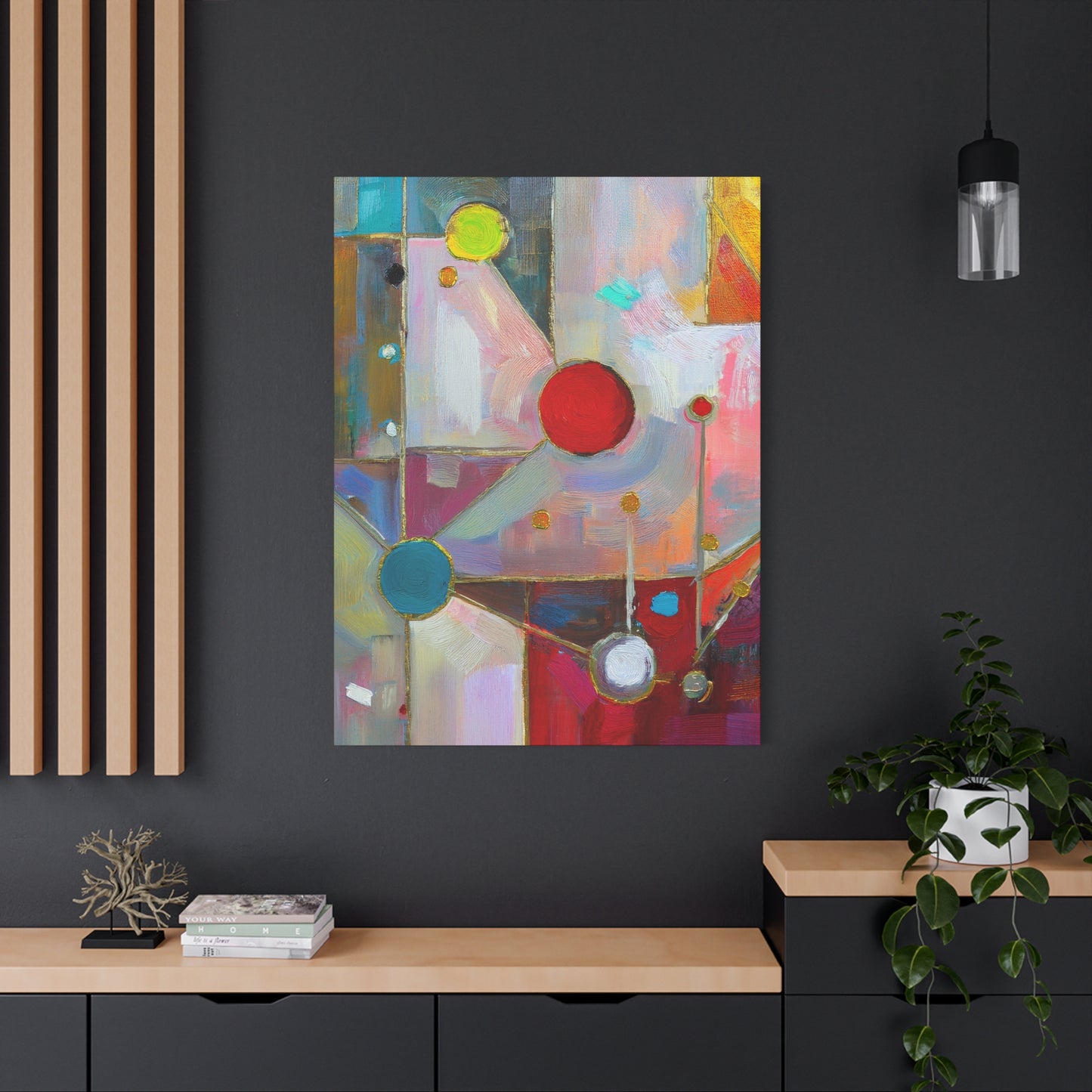 Abstract Oil Painting Print Canvas 20x24,20x30,24x30 24x32,24x36,30x40 32x48,36x48,40x60 Pine-Wood Inner Frame ABS-175
