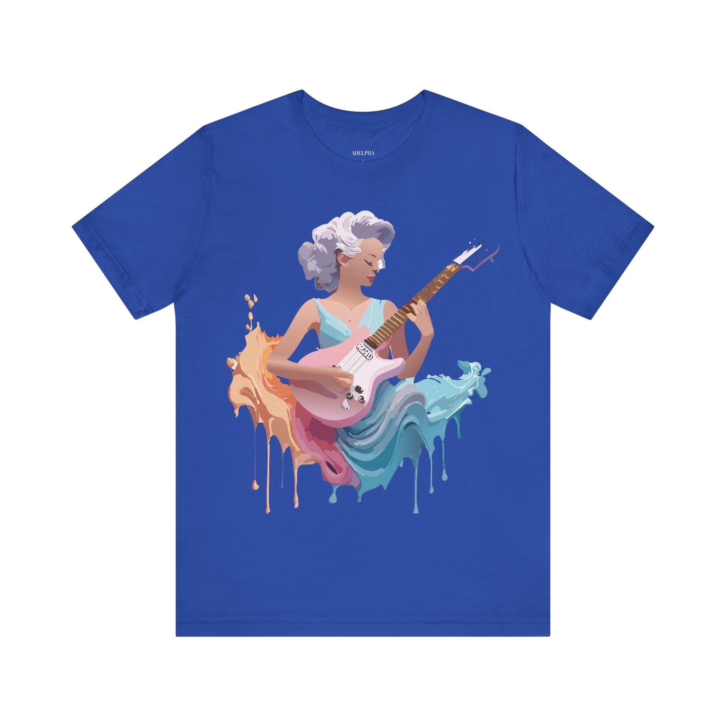 Music Graphic Unisex 100 Cotton Vintage Art with Musical Elements Tee 35
