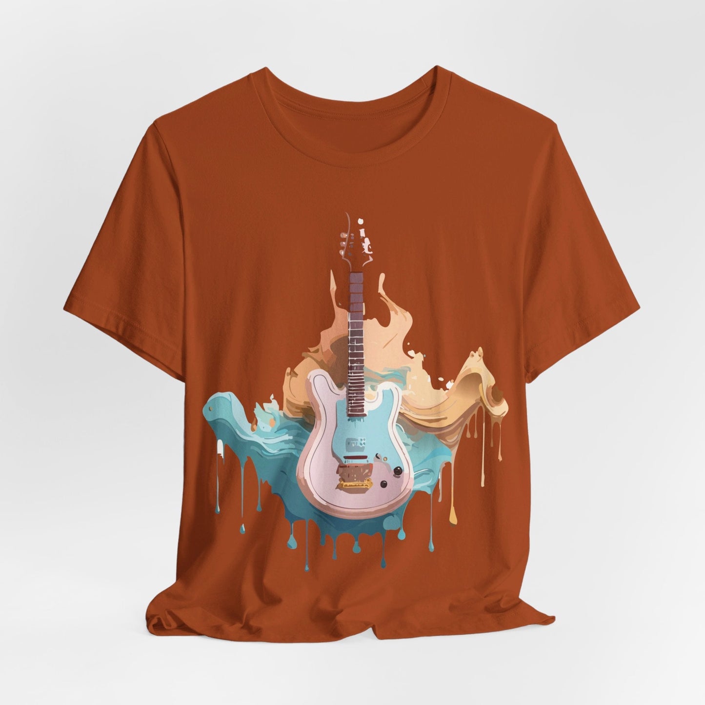Music Graphic Unisex 100 Cotton Vintage Art with Musical Elements Tee 51