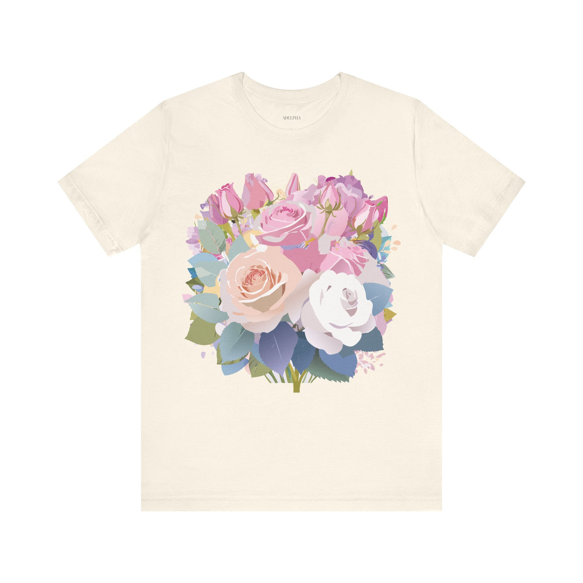 Floral Graphic Tee Shirt - Bella+Canvas Unisex 100 Cotton 19