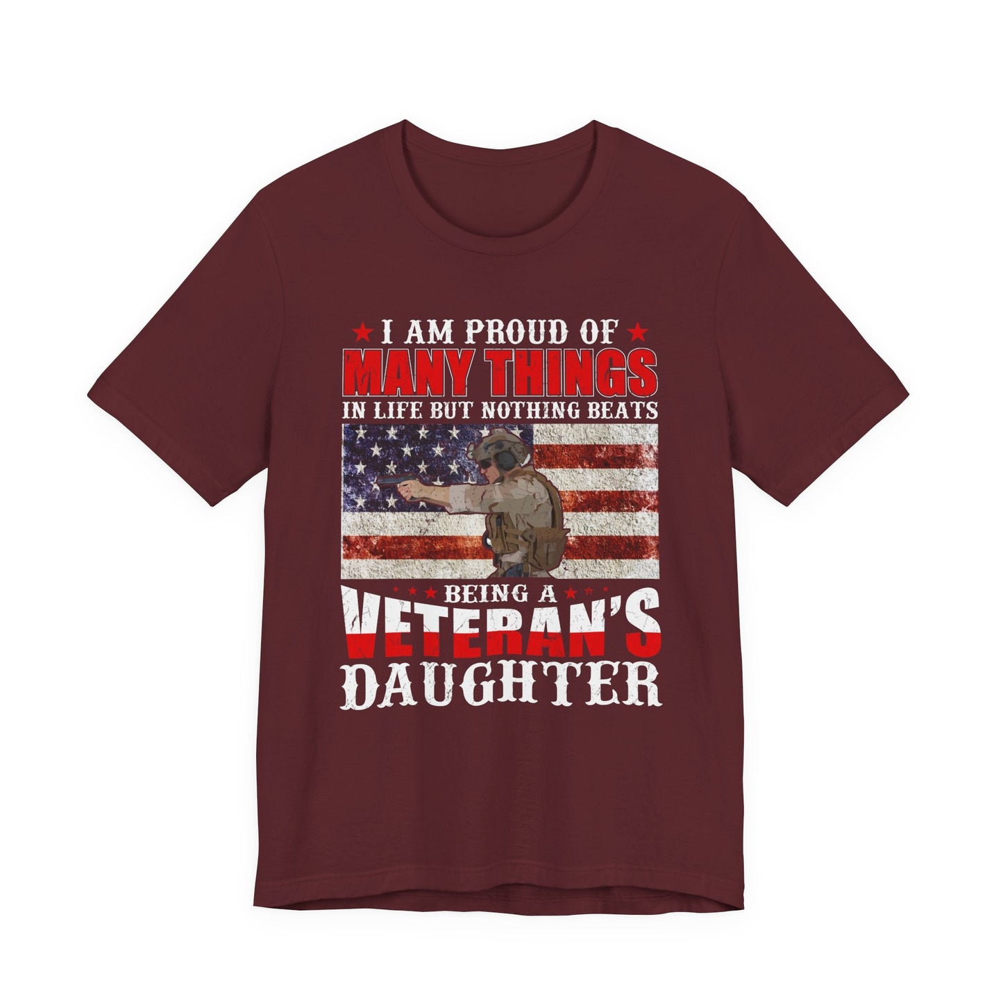 Army Veteran Patriotic Graphic Design Unisex Cotton T-Shirt v28