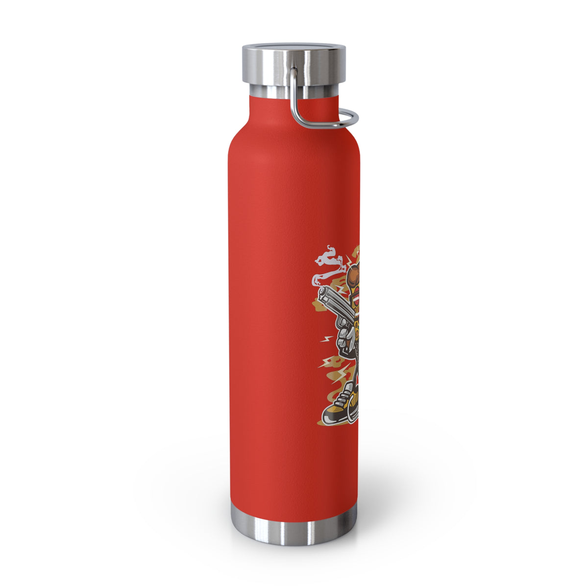 22oz Copper Insulated Water Bottle with Cartoon Design - CV105