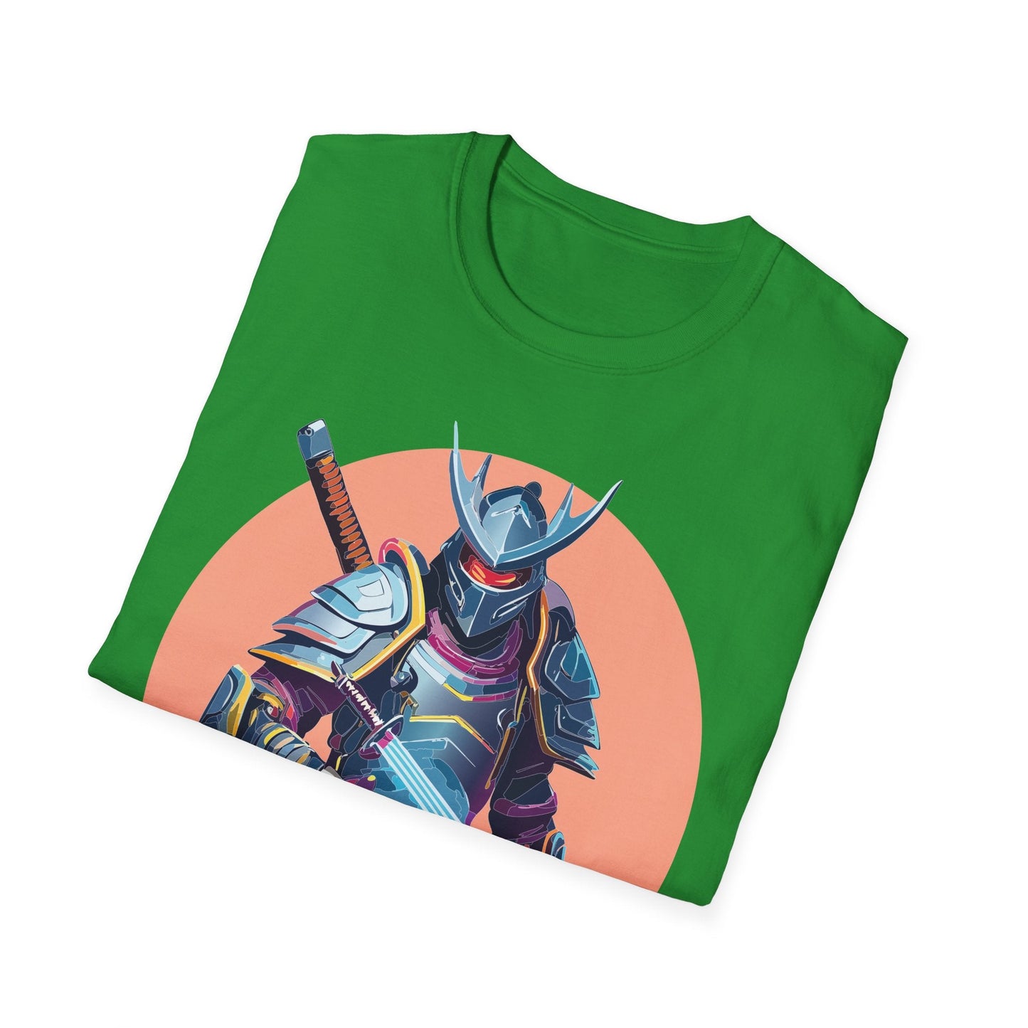 Samurai Shirt Unisex Tee Gildan Softstyle 64000 One Hundred Percent Ring Spun Cotton Comfort