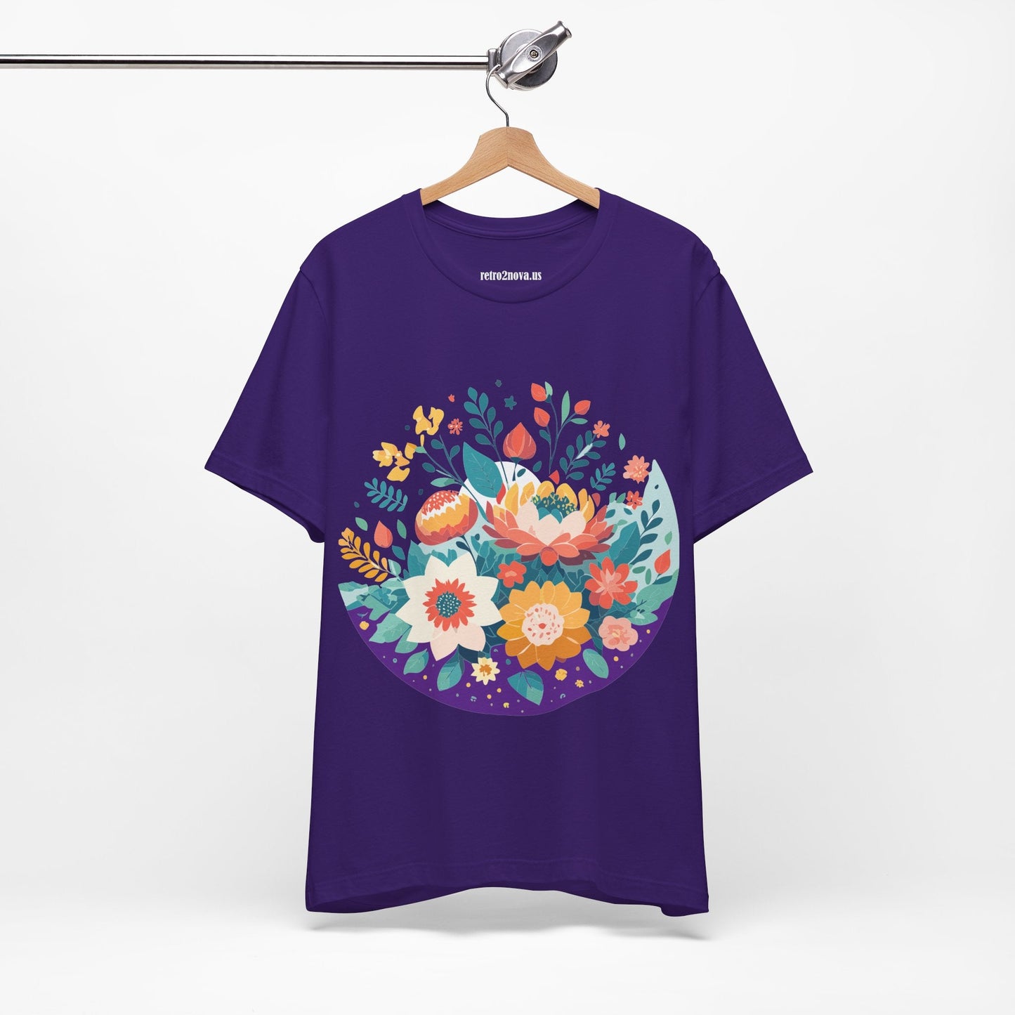 Flowers Shirt Floral Shirt Unisex Jersey Short Sleeve Tee Breathable Fabric Free Shipping