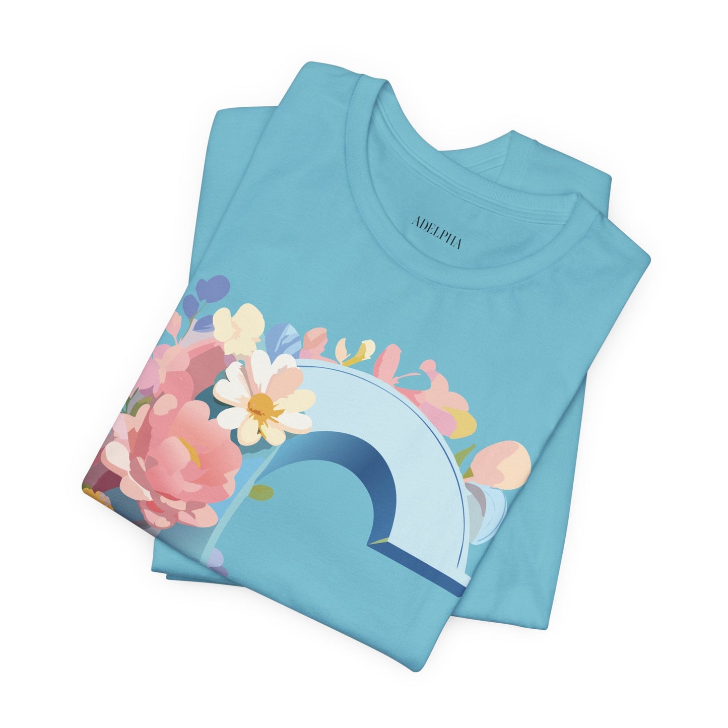 Letter C Shirt Graphic Tee Unisex Short Sleeve Vintage Art Adelpha Premium Quality