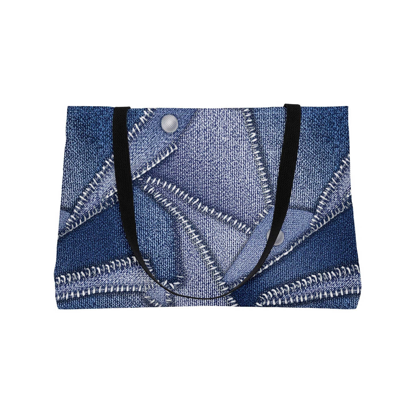 Denim Print Yoga Bag High-Quality 100% Spun Poly 24x13 Canvas Bag 88