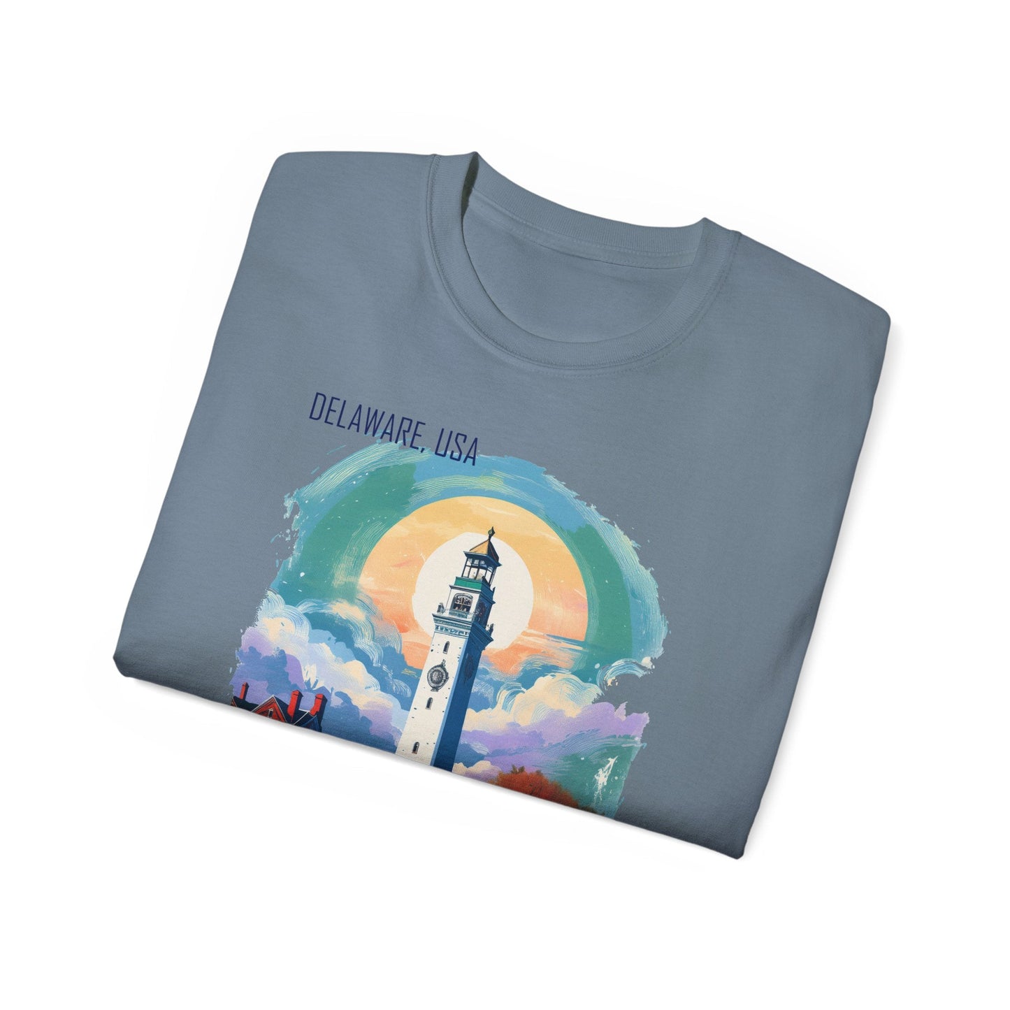 Delaware Graphic Unisex Cotton T‑Shirt 1