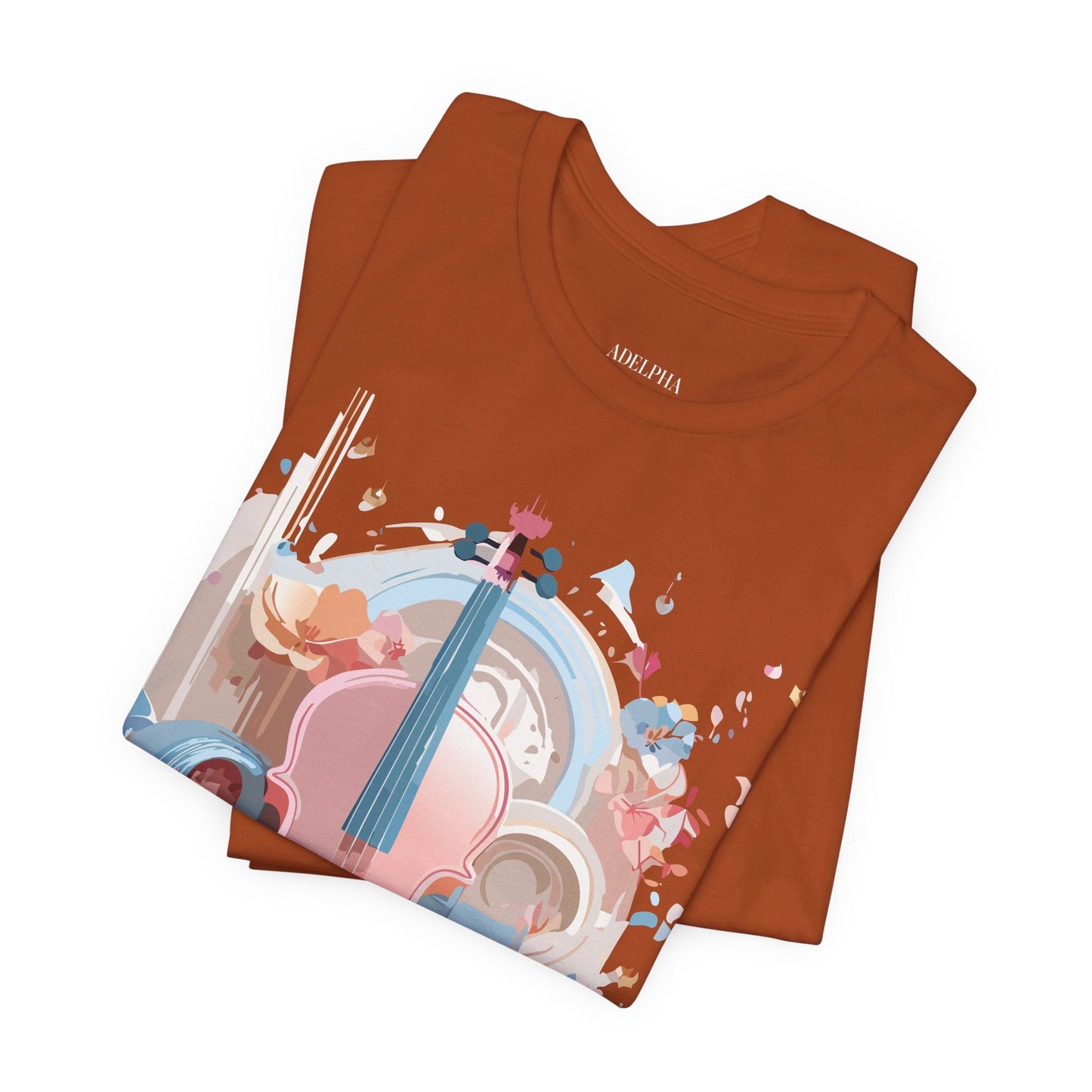 Music T Shirt Unisex Graphic Tee By Adelpha Art Design Vintage Inspired Short Sleeve