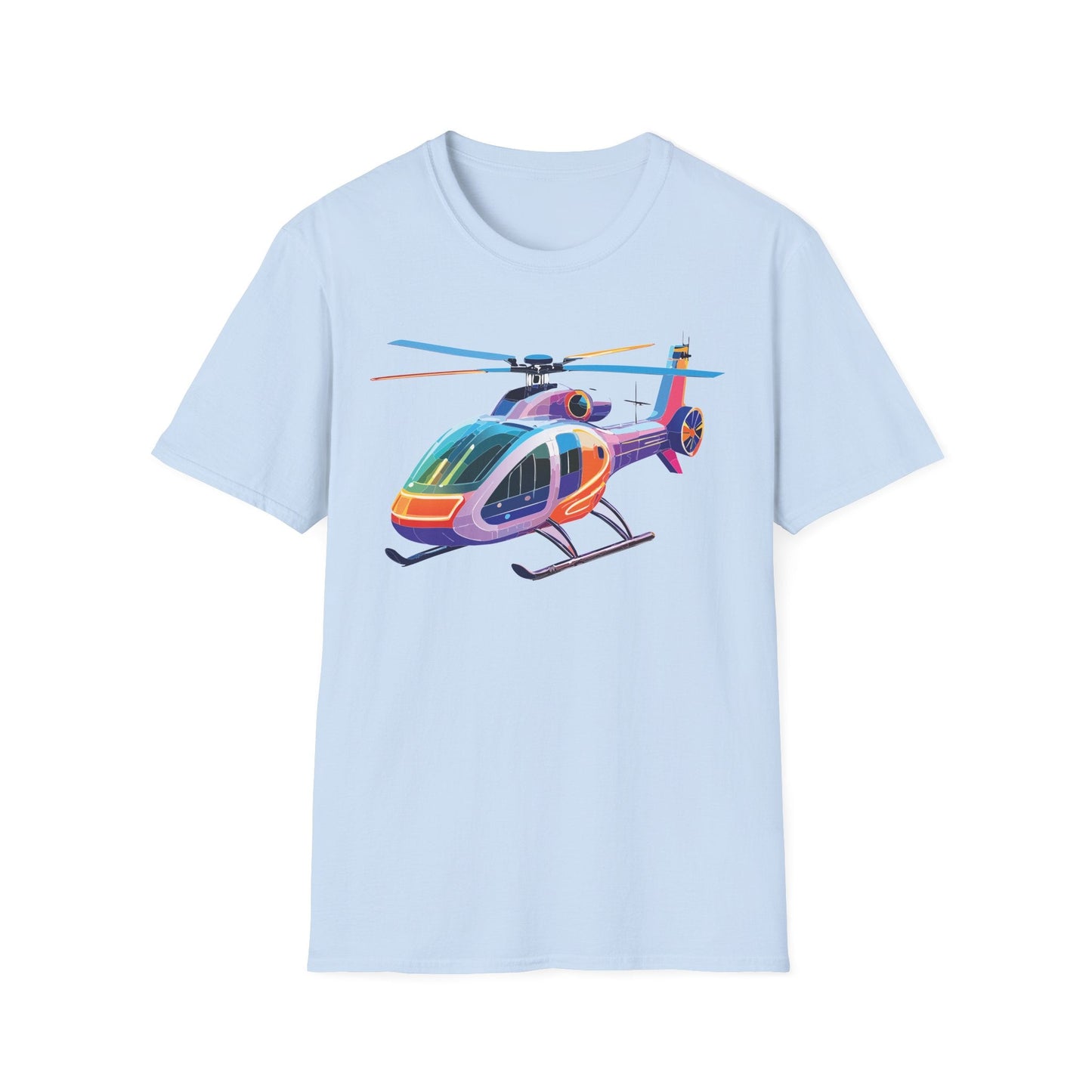 Chopper Helicopter Shirt Unisex T Shirt Softstyle 64000 100 Percent Ring Spun Cotton
