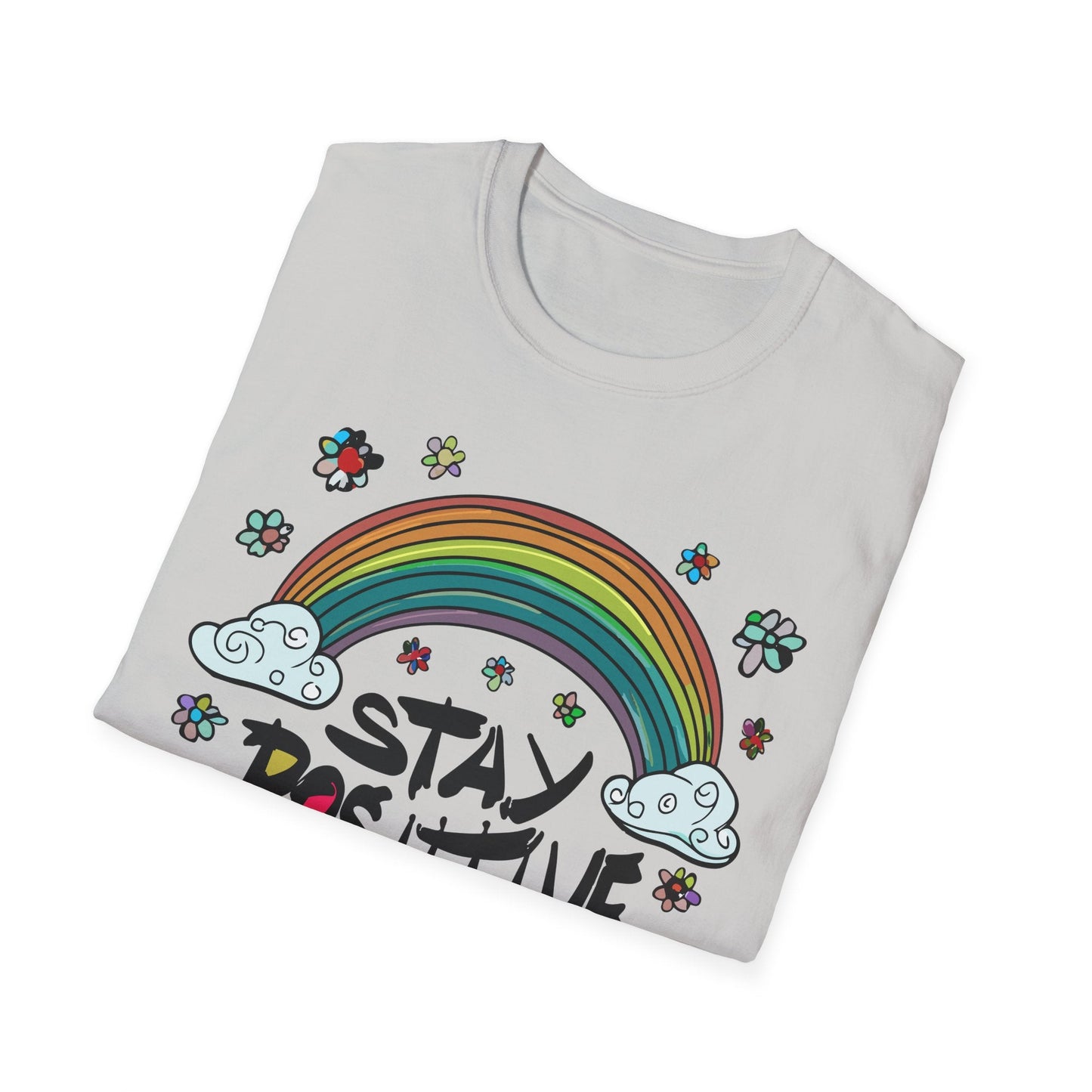 Positive Slogan T Shirt Unisex Softstyle Tee With Positive Words And Good Quotes Gildan 64000