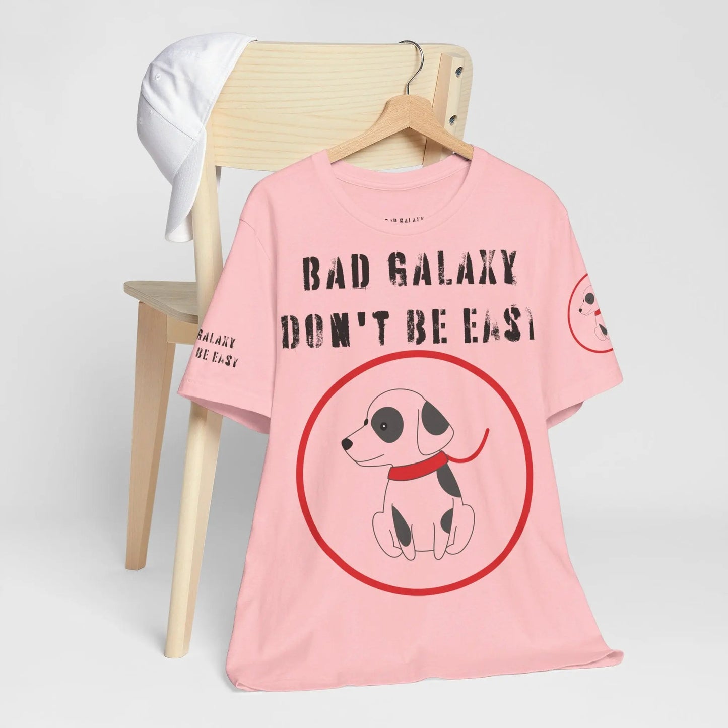Funny Dog Tee Shirt From Bad Galaxy Cotton Graphic Tee Made In USA Eco Friendly Ink