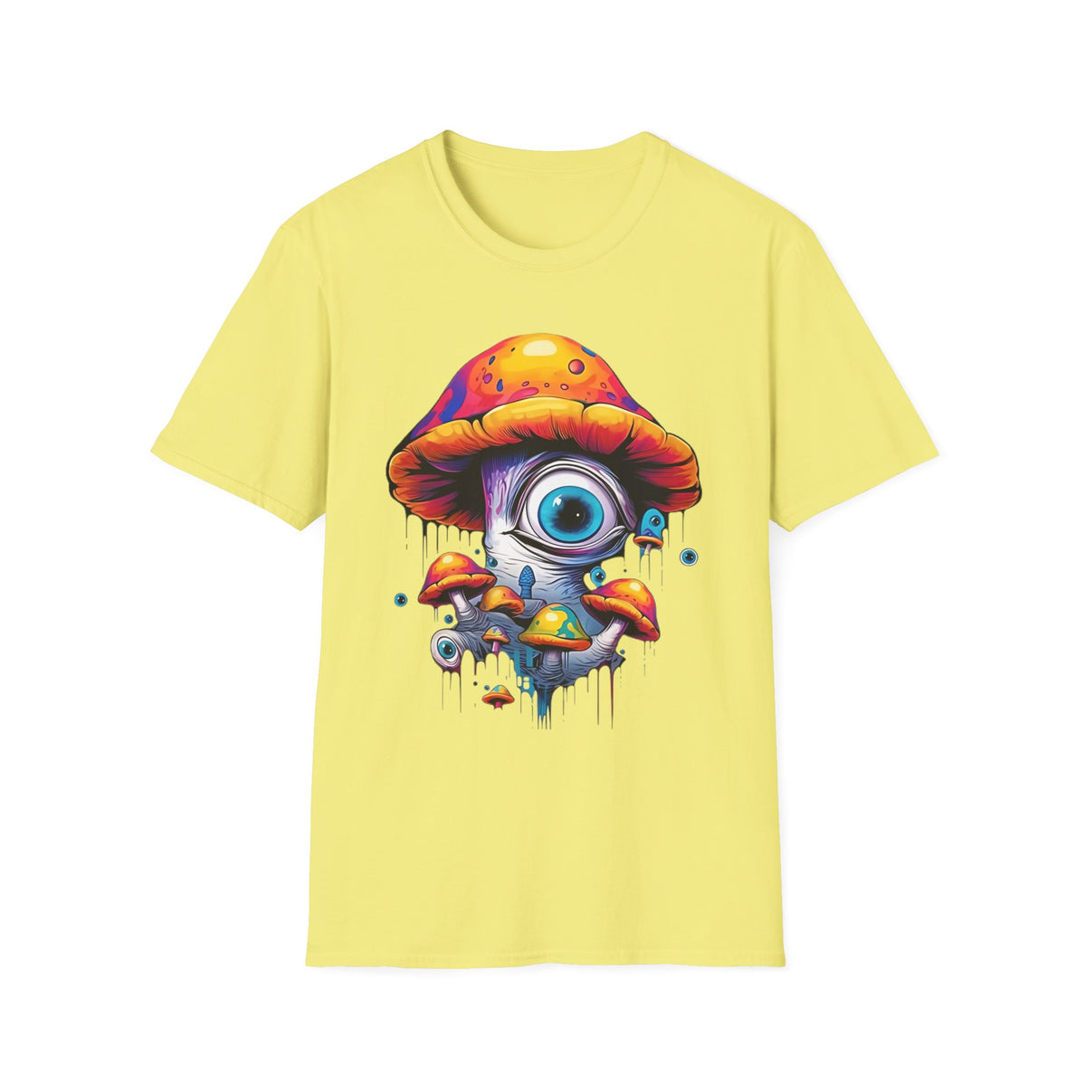 Funny Mashroom Graphic Tee Gildan Unisex 100 Cotton Tee Shirt h21