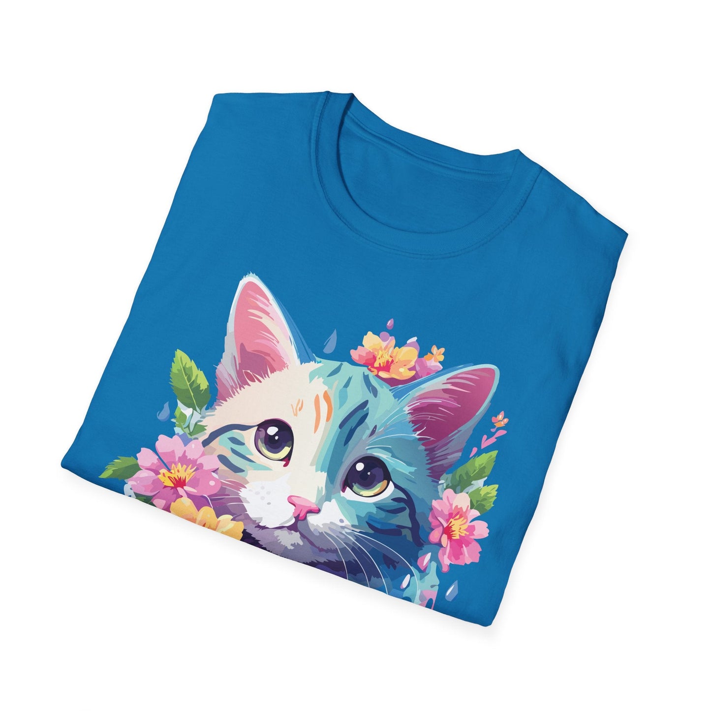 Cat Shirt Unisex Cat Lover Tee Premium Gildan Softstyle 64000 Lightweight