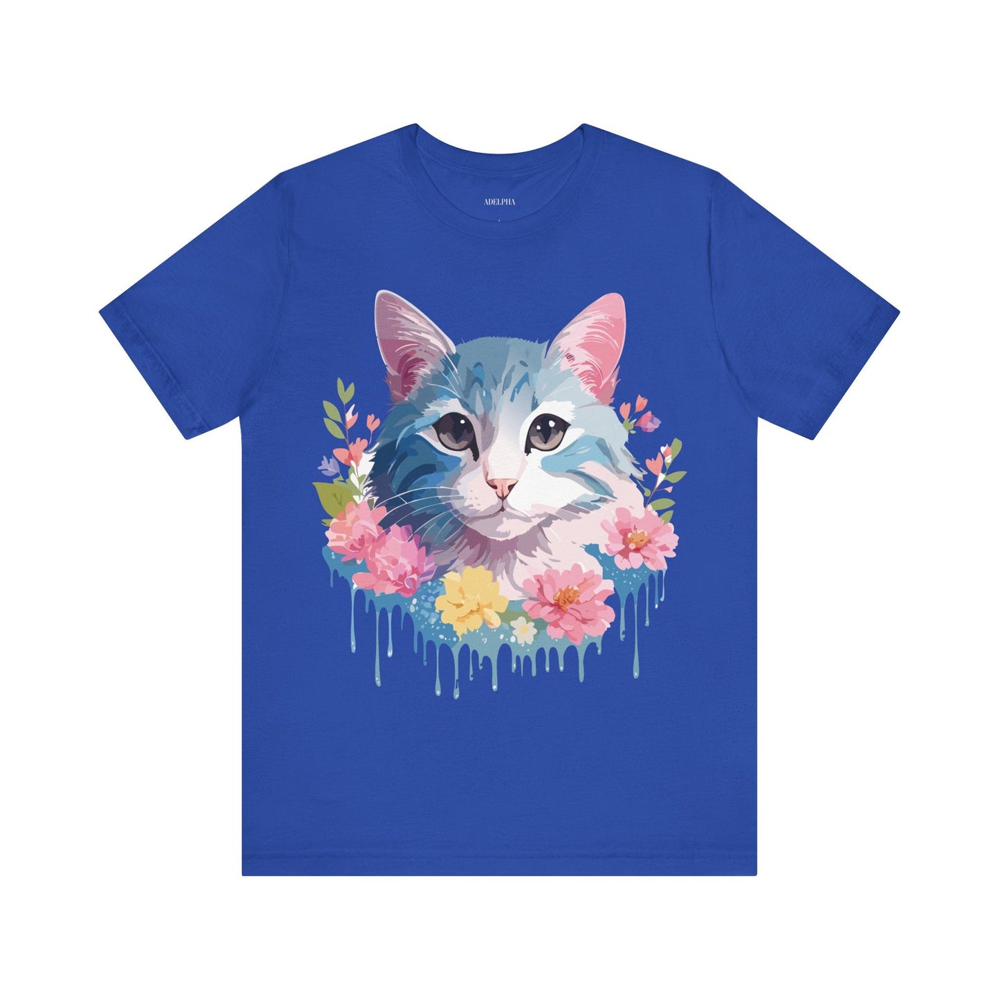 Cat Graphic Tee Unisex Vintage Inspired Shirt By Adelpha Short Sleeve