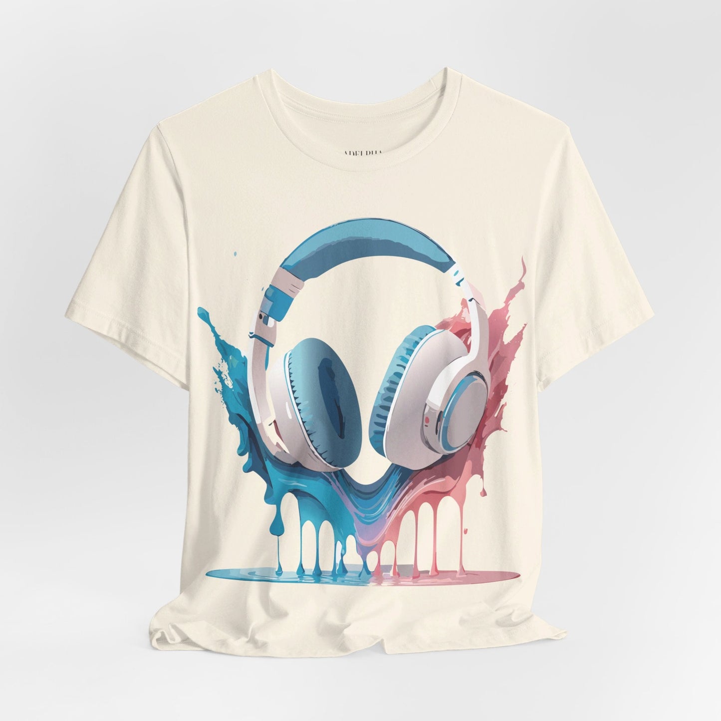 Music Graphic Unisex 100 Cotton Vintage Art with Musical Elements Tee 92