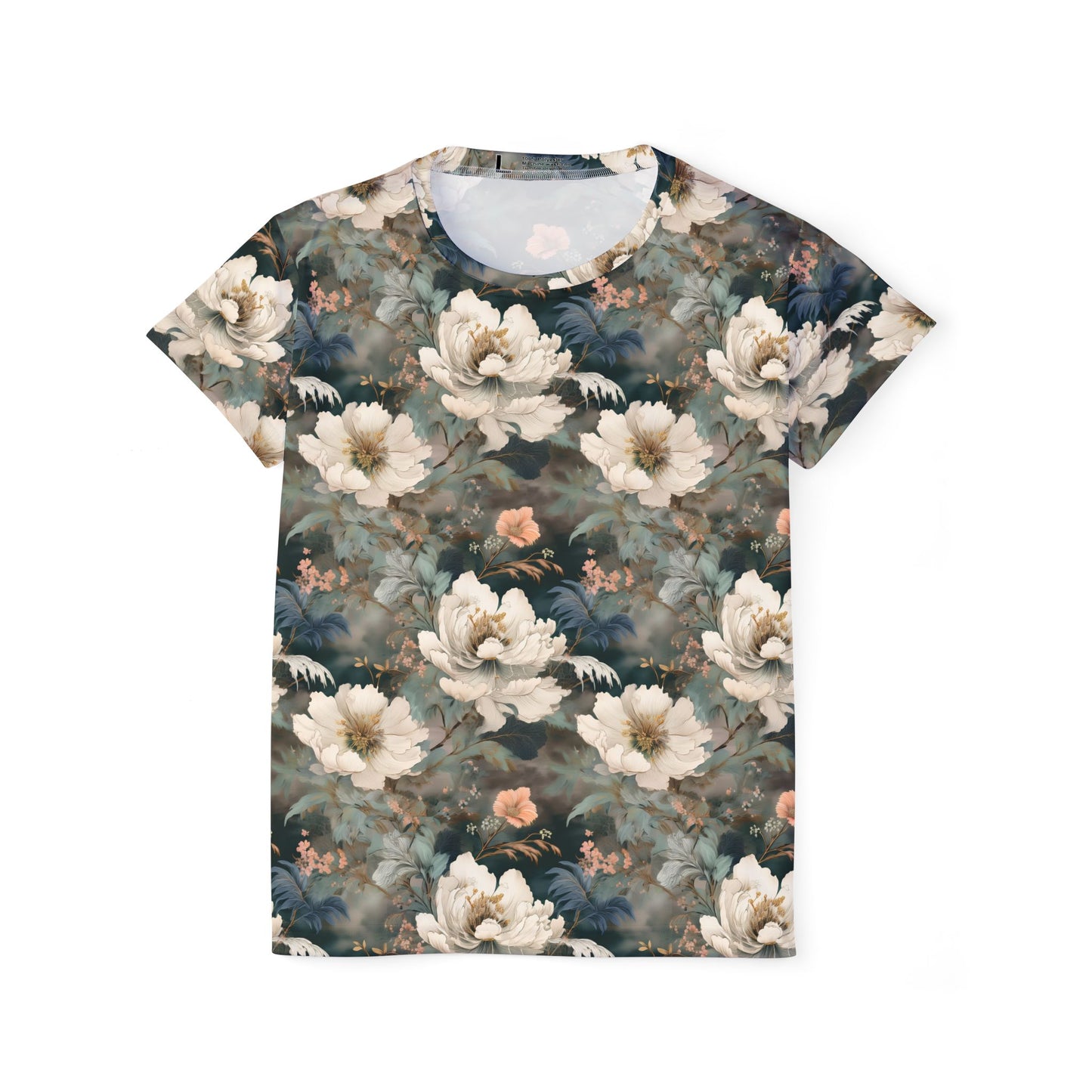 Women Poly T-Shirt with Floral Print
