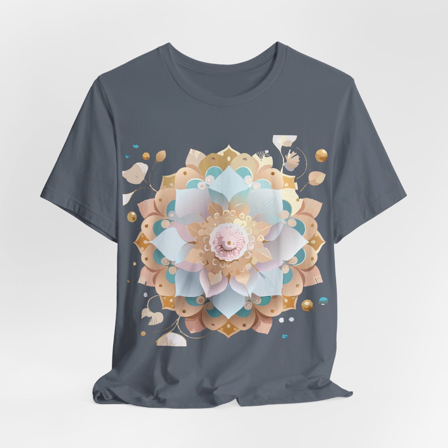 Mandala Graphic Tee Unisex Jersey Short Sleeve Featuring Vintage Inspired Adelpha Artwork