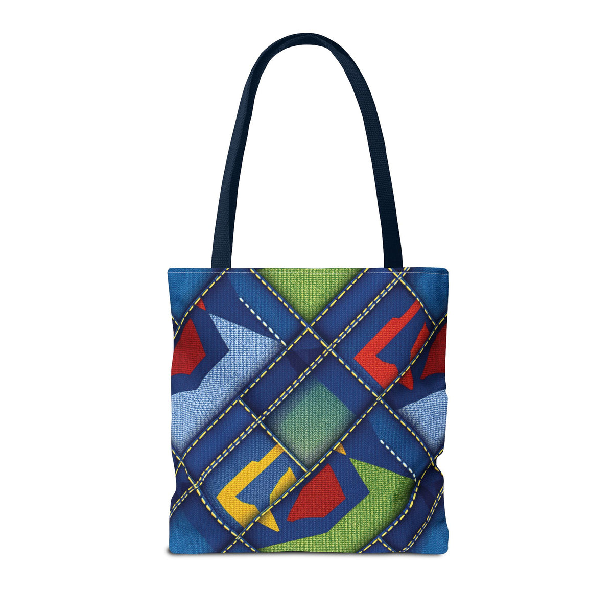 Denim Fabric Imitation Print Unisex Canvas Bag Poly Spun 3 Sizes Tote Bag 139