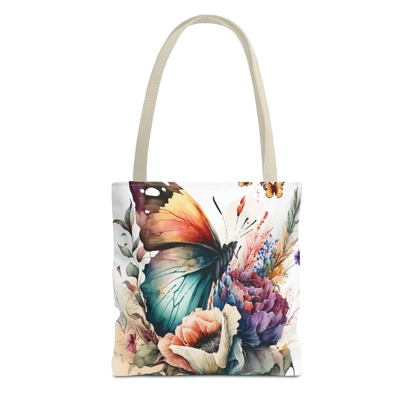 Canvas Bag with Butterfly Prints