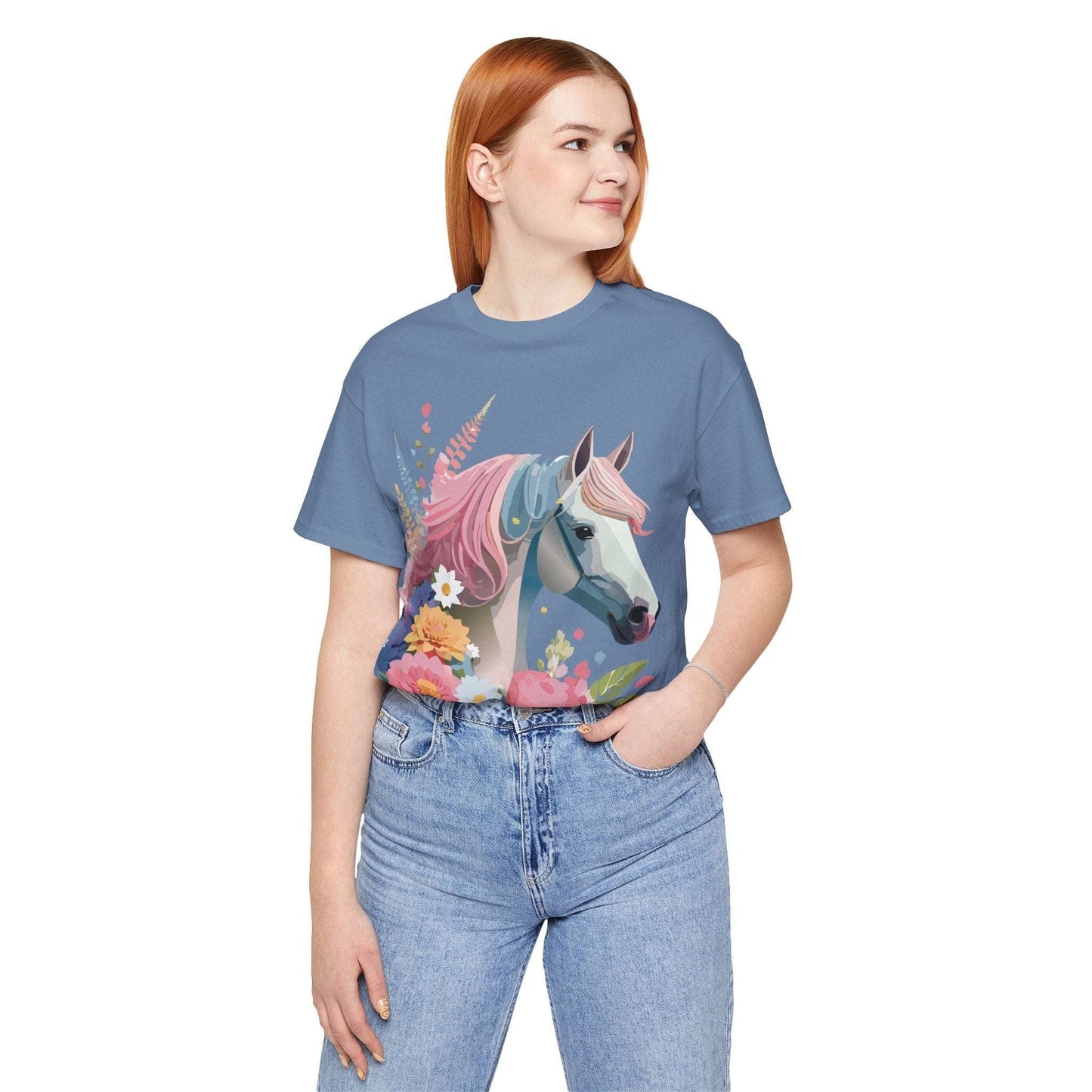 Horse Graphic Unisex 100 Cotton Vintage Animal Art T-Shirt 3