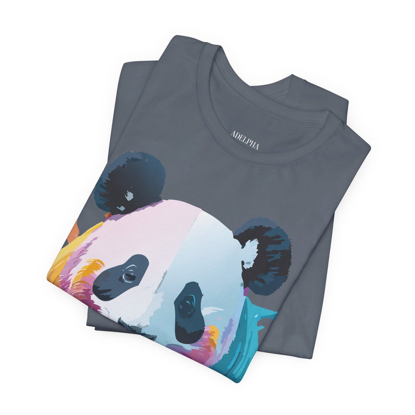 Adelpha Panda Graphic Tee Unisex Vintage Inspired Art Design Short Sleeve Shirt Edition