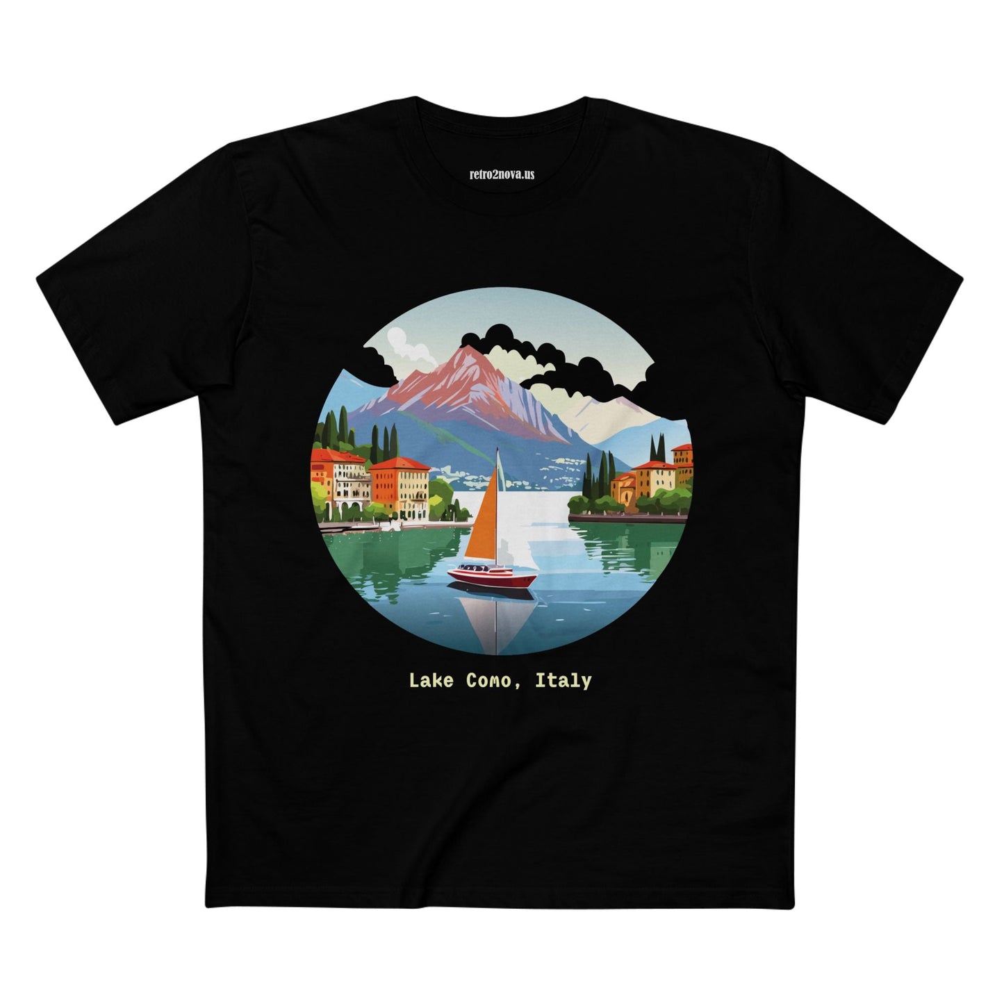 Italy Travel Shirt Unisex Premium Cotton Tee With Original Art Design From Retro2Nova TT23