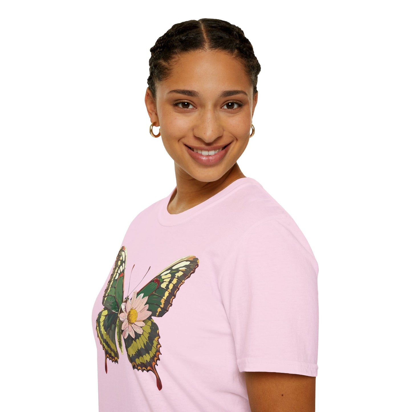 Butterfly Shirt Unisex Monarch Butterfly Tee Gildan Softstyle 64000 100% Ring Spun Cotton