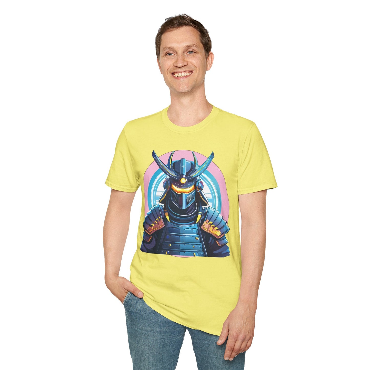 Samurai Shirt Unisex Gildan Softstyle 64000 Tee 100 Percent Ring Spun Cotton Breathable Lightweight