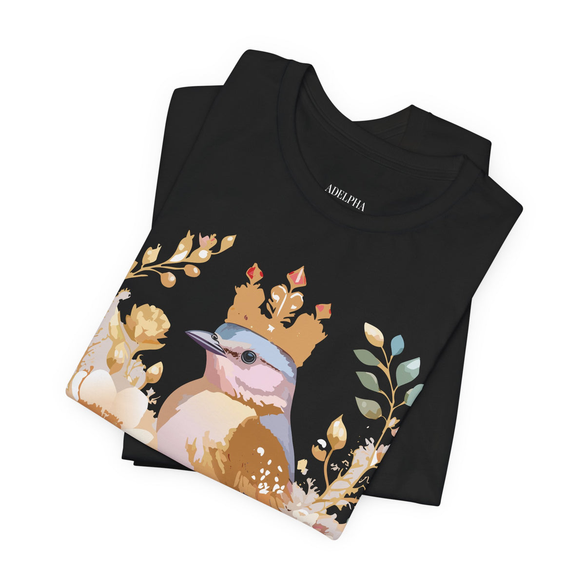 Medallion Graphic Unisex Cotton Bella+Canvas Tee with Art Design d79