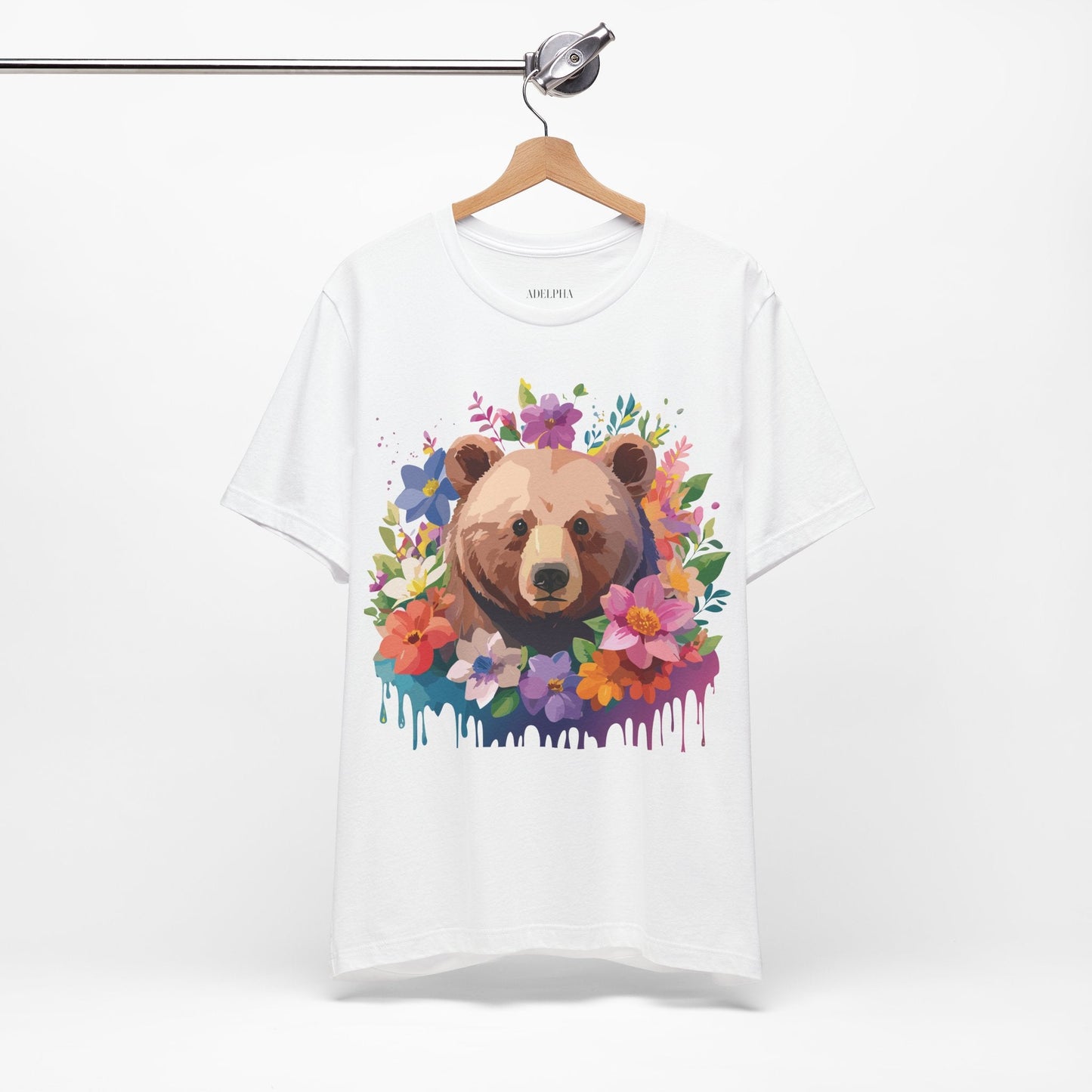 Bear Graphic Tee Adelpha Unisex Vintage Inspired Short Sleeve Shirt