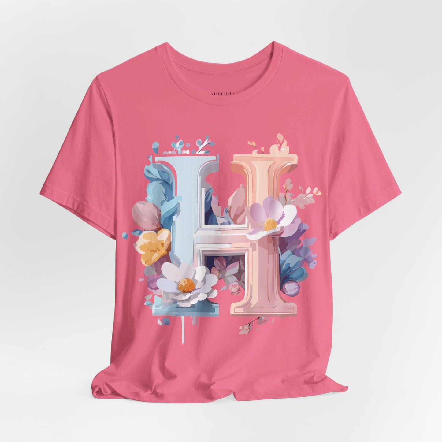 Adelpha Letter H Shirt Unisex Graphic Tee Vintage Inspired Art Design Short Sleeve