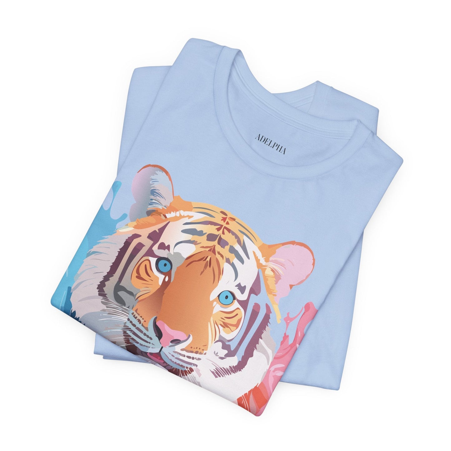 Tiger Graphic T Shirt Unisex Short Sleeve Tee By Adelpha Artwork Vintage Inspired