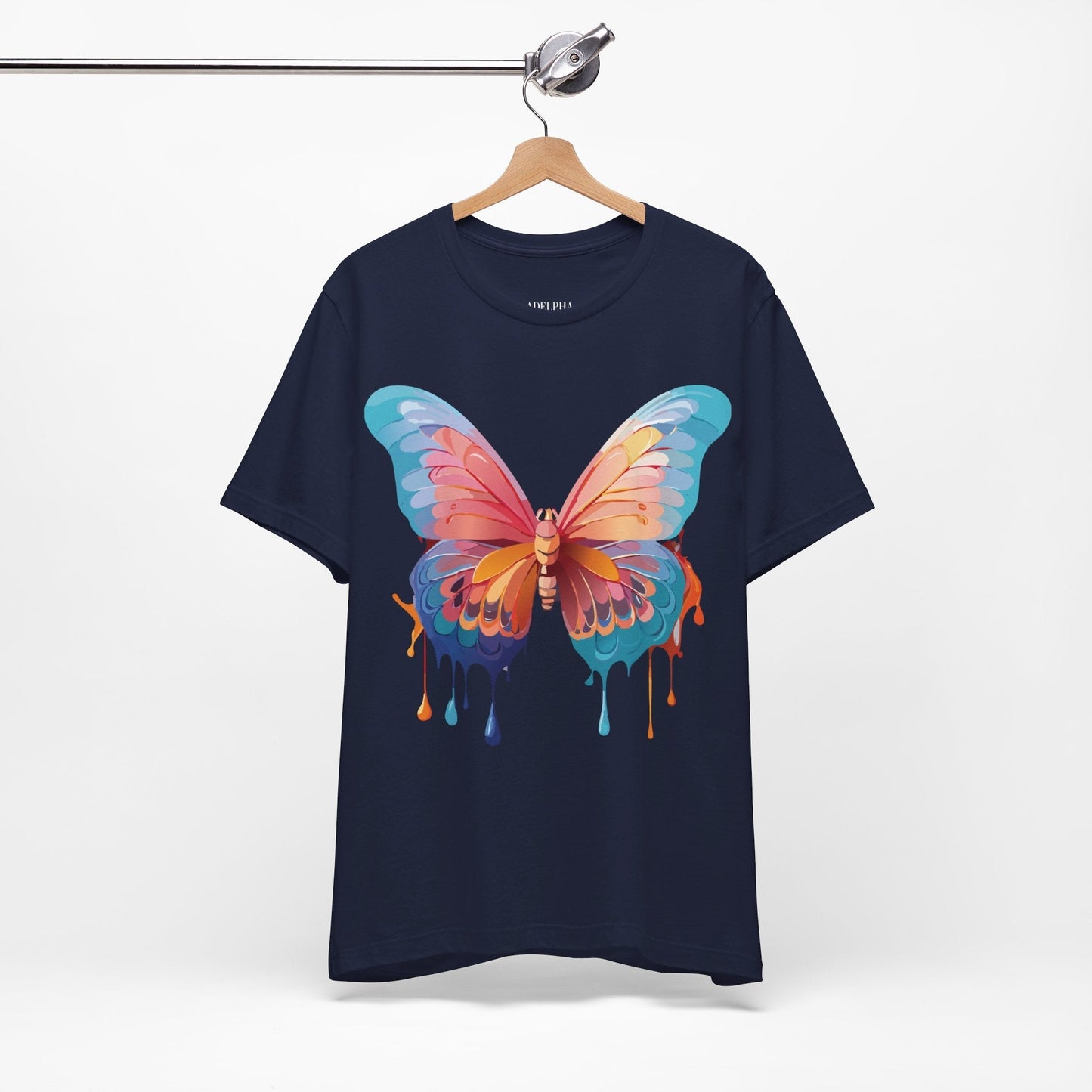 Butterfly Graphic Unisex 100 Cotton Lightweight Vintage Design Jersey Tee 94