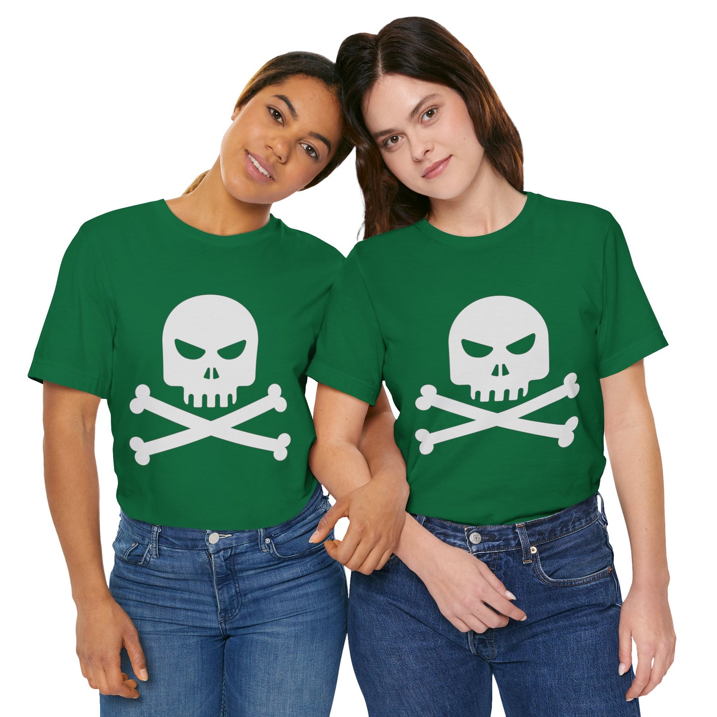 Unisex Cotton Tee Shirt with Skull