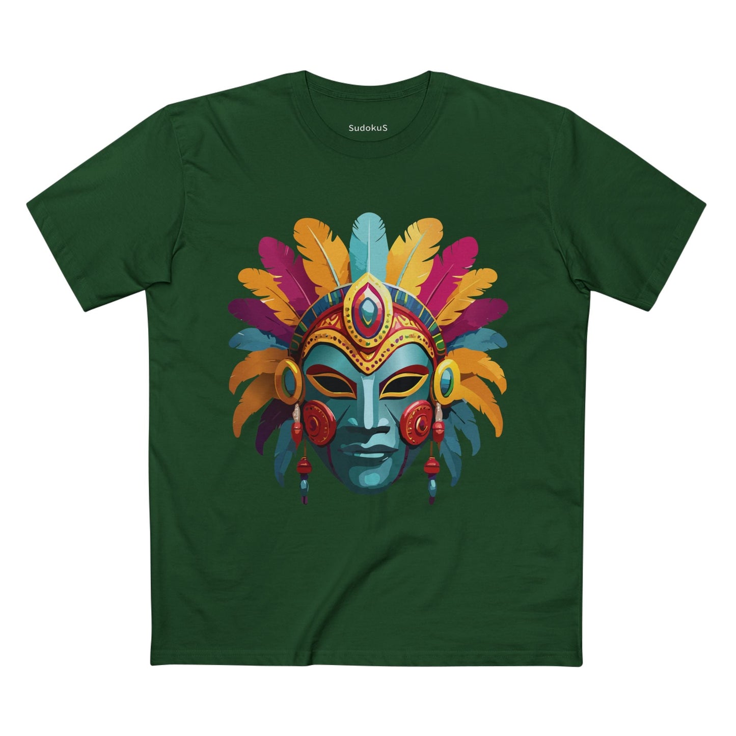 Mask Graphic Unisex 100 Cotton Staple Tee 34