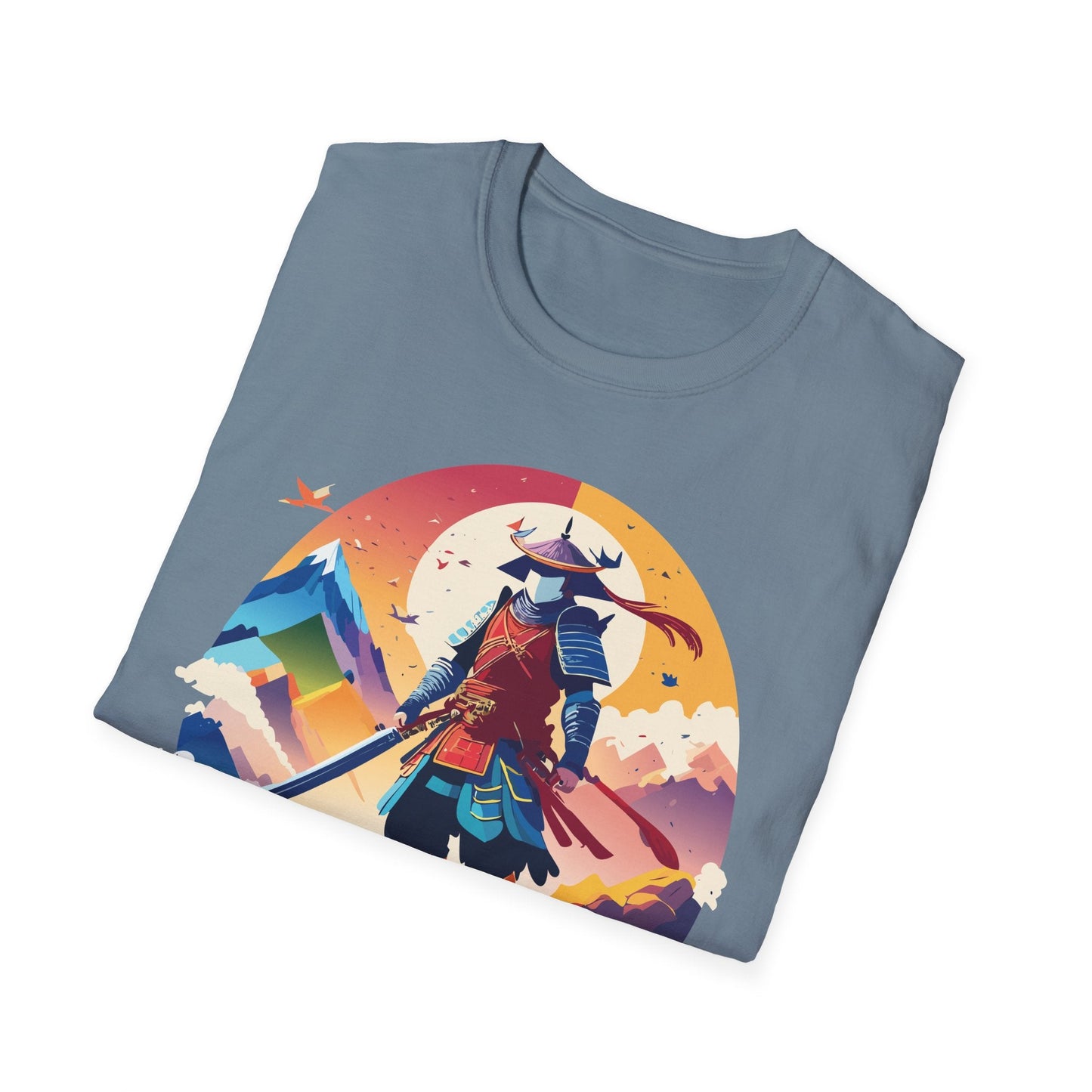 Samurai T Shirt Unisex Softstyle Gildan 64000 100 Percent Ring Spun Cotton Tee For Everyday Wear