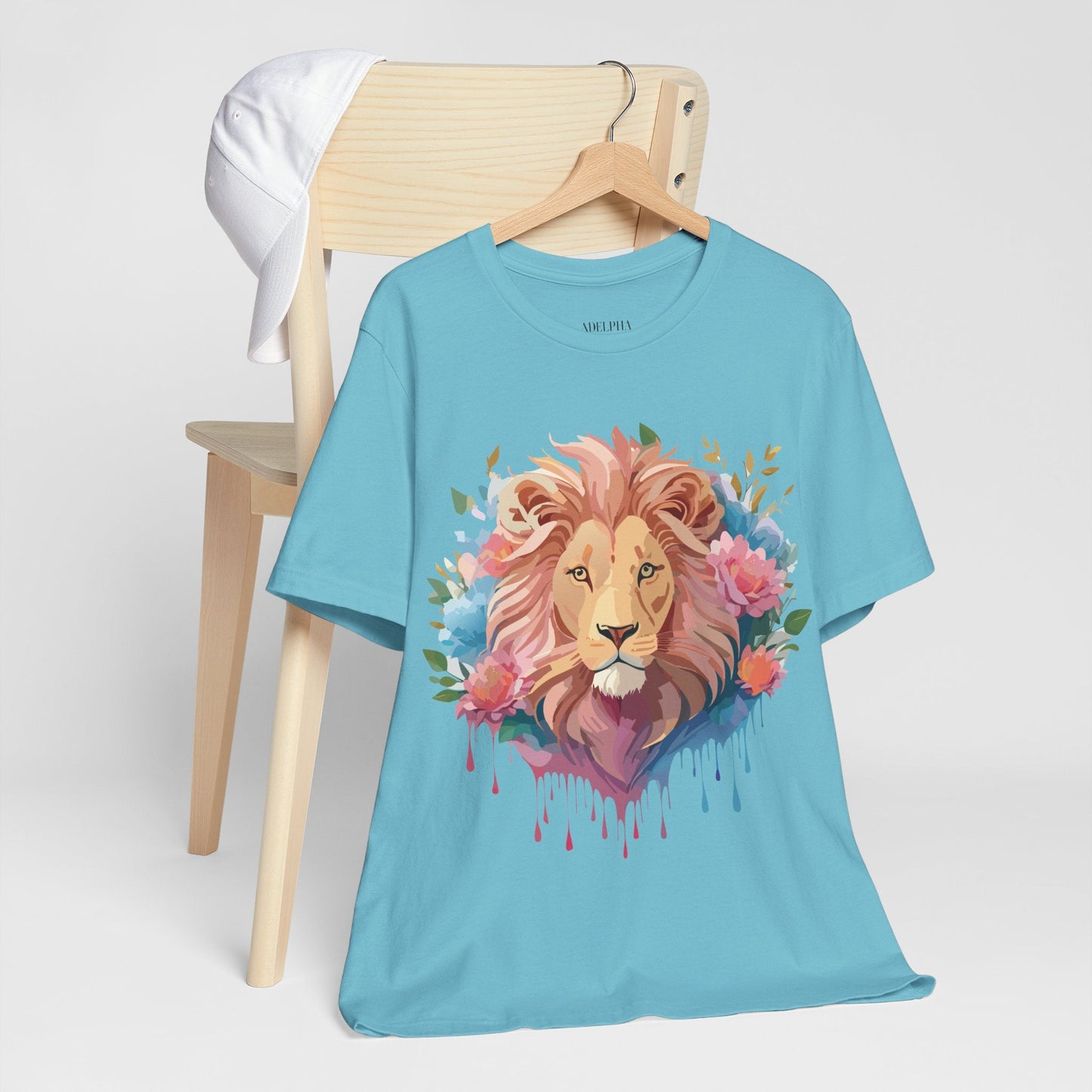 Lion Graphic T Shirt Unisex Short Sleeve Tee Vintage Inspired Adelpha Artwork Apparel