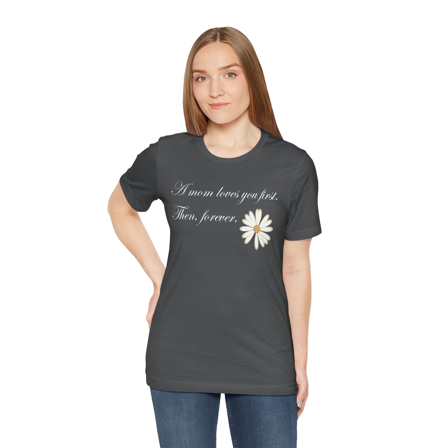 T-shirt unisexe en coton avec signature de maman