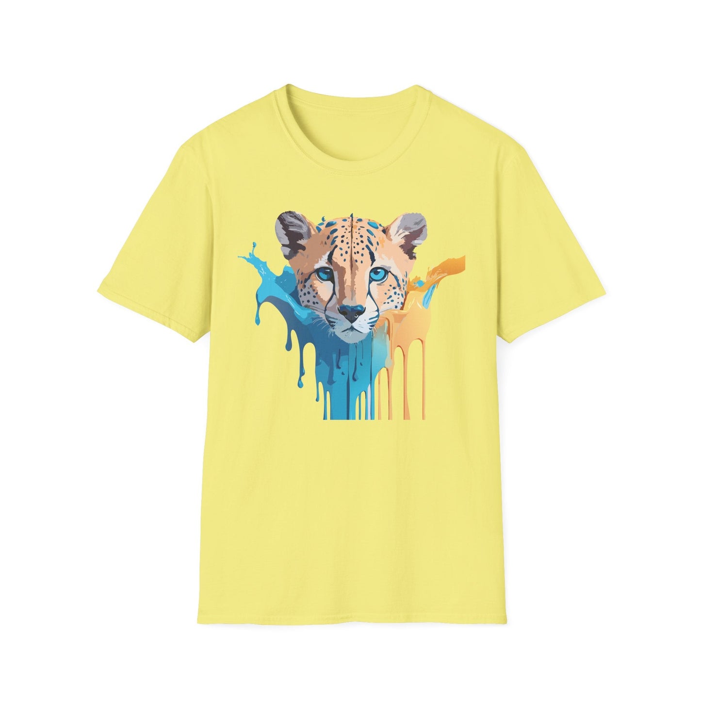 Unisex Cheetah Print Tee Softstyle Gildan 64000 Ring Spun Cotton Tee