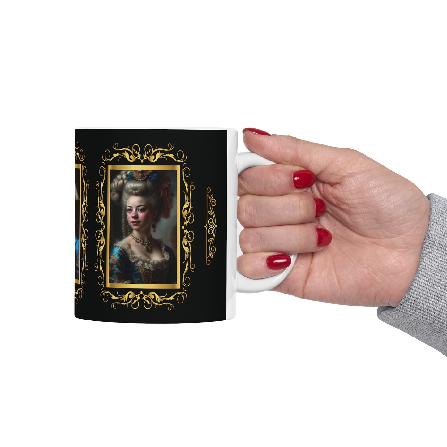 Tasse à café et à thé avec portraits antiques