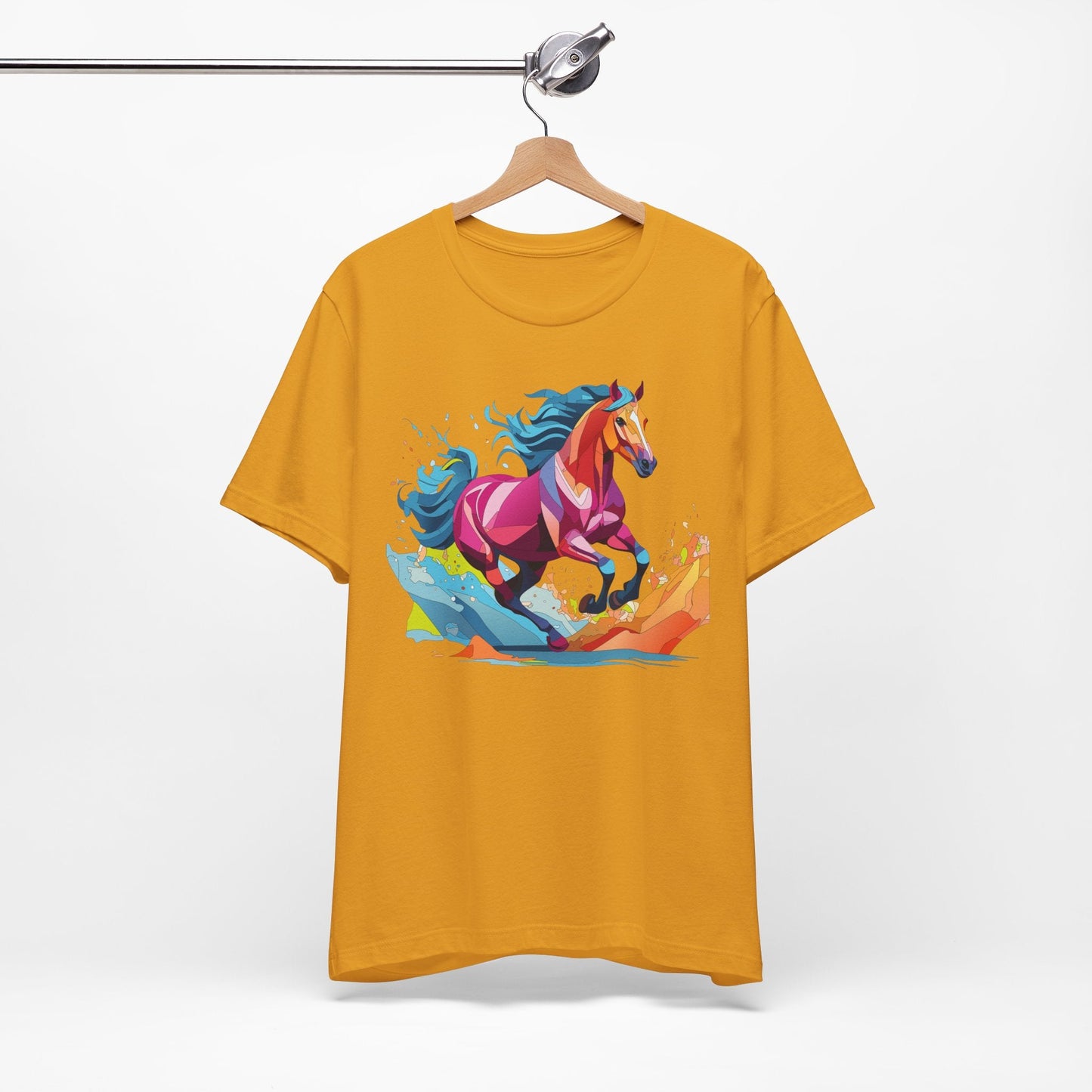 Unisex Animal Tee Shirt With Wild Animals Art Design Short Sleeve Casual Wear Everyday