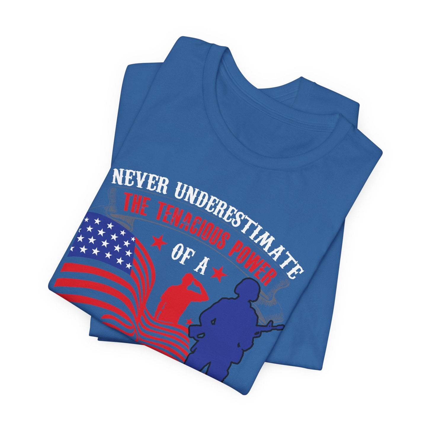 Army Veteran Patriotic Graphic Design Unisex Cotton T-Shirt v53