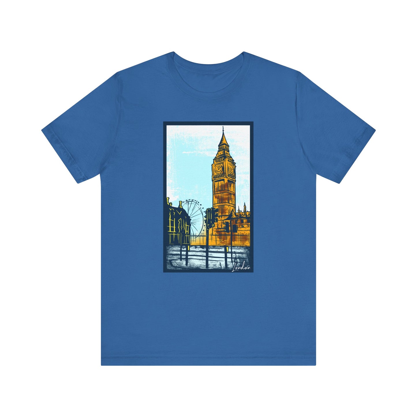 Retro Poster London Graphic Design Tee, London Shirt, Vintage Tees, Art Design T-Shirt, Graphic Tee, Retro Art Shirts