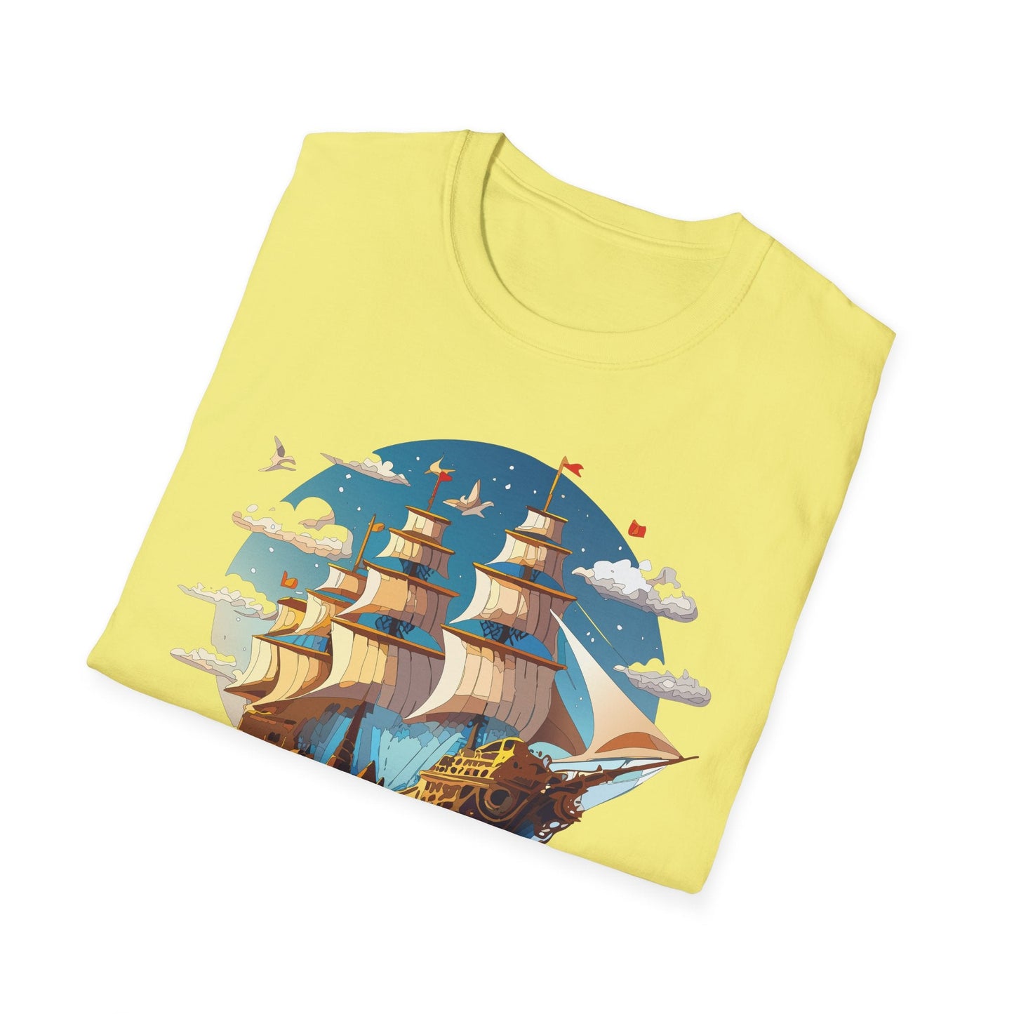 Ship T Shirts Frigate Vessel Tee Shirt Unisex Gildan Softstyle 64000 Cotton Tee Comfort Fit