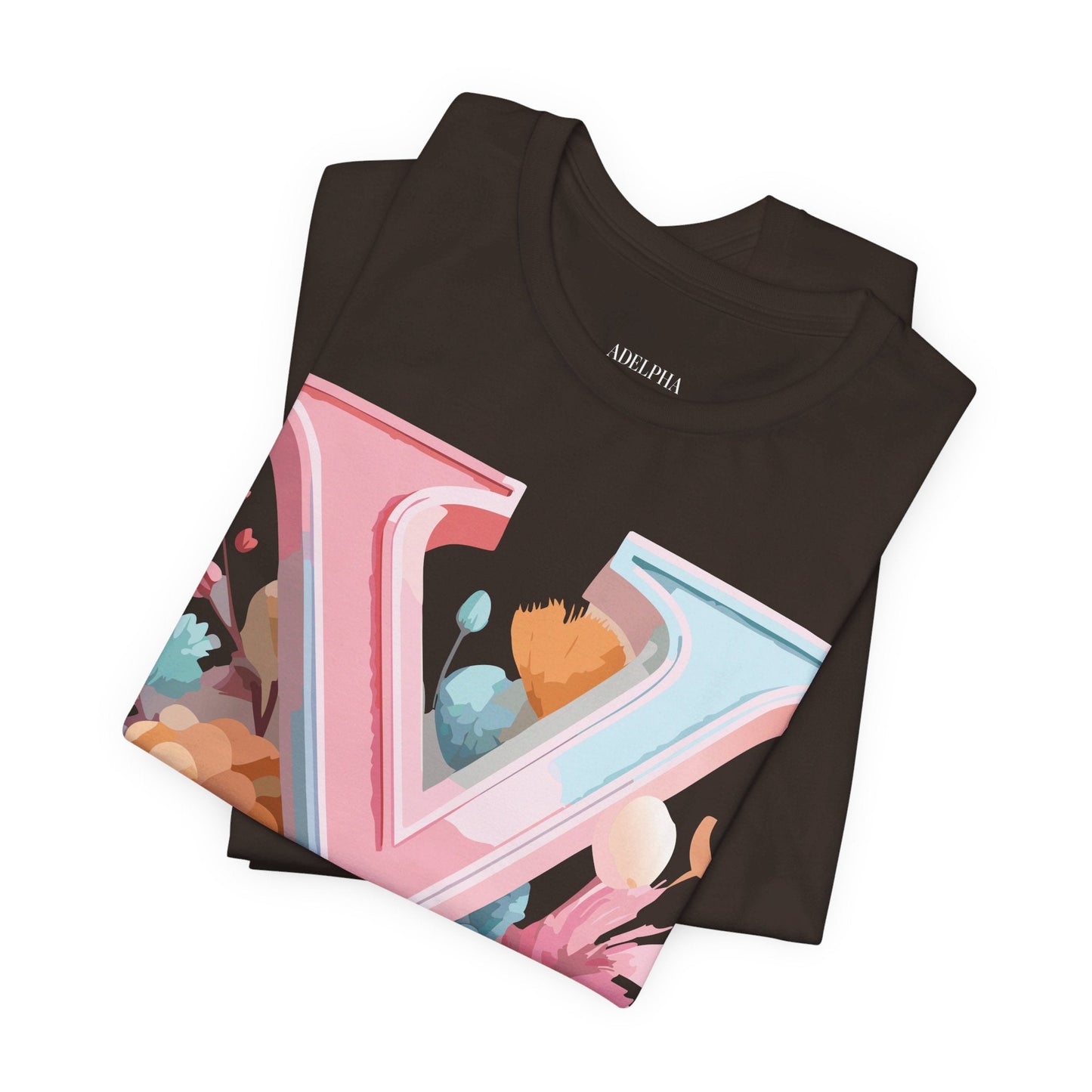 Letter Y Graphic Tee Unisex Short Sleeve Vintage Inspired Artwork Adelpha Premium