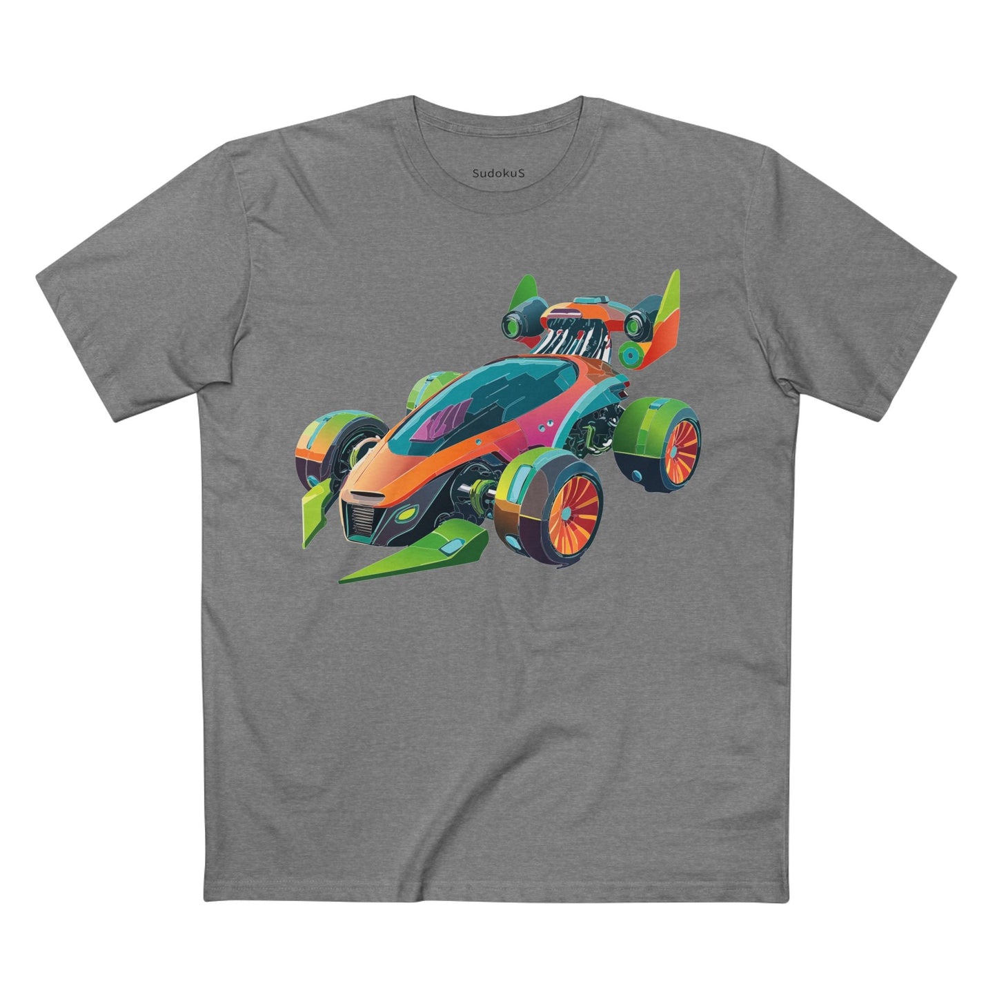 Car Graphic Unisex 100 Cotton Staple Tee 21