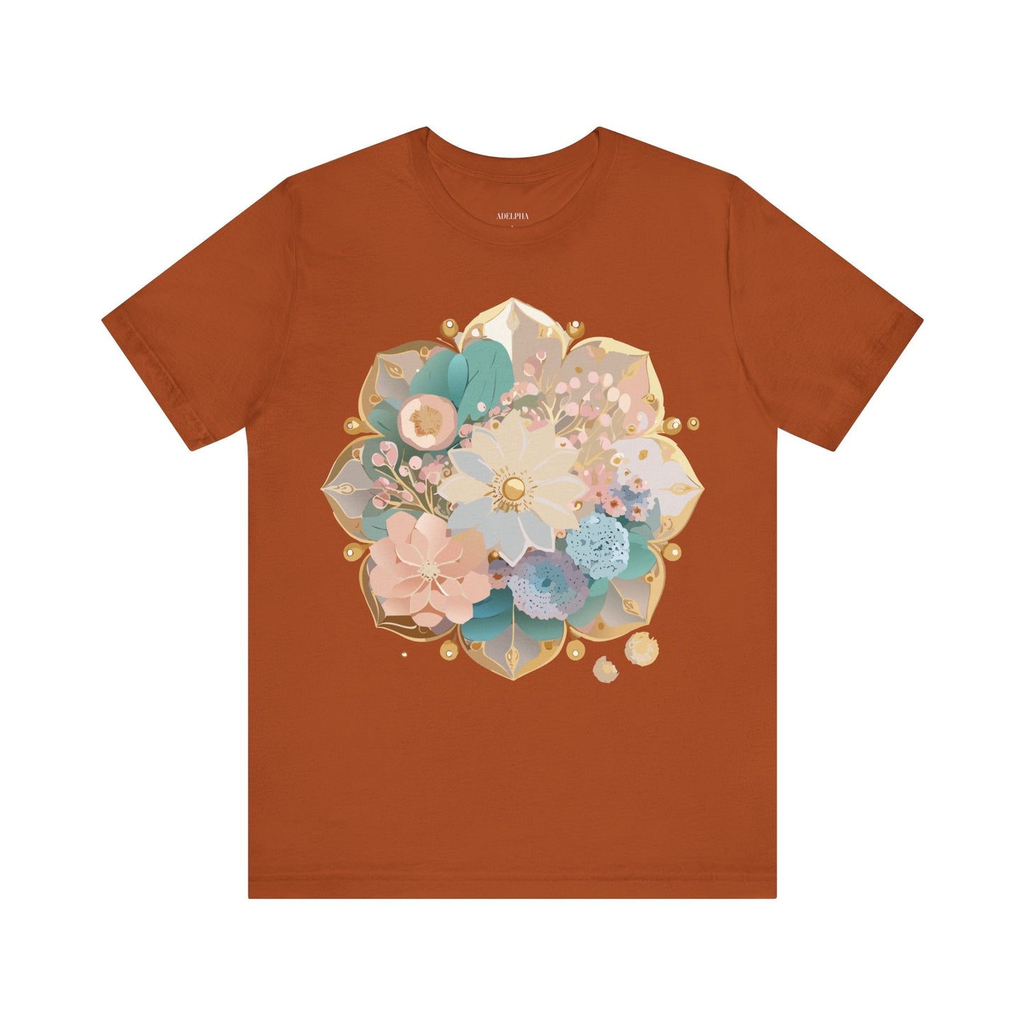 Mandala Graphic Unisex 100 Cotton Vintage Floral Artwork Tee 14