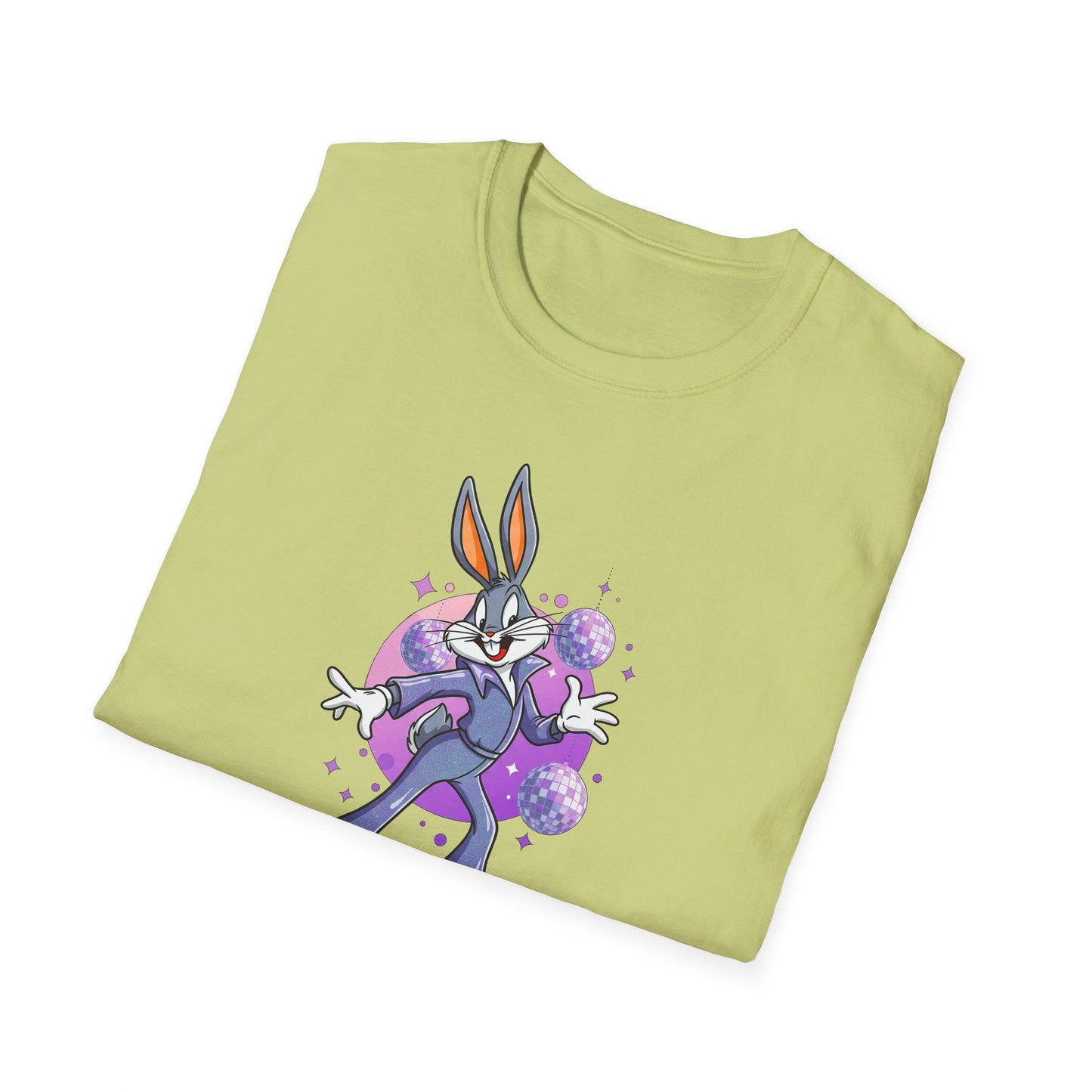 Bugs Bunny Unisex T Shirt Cartoon Animation Tee Gildan Softstyle 64000 Cotton Tee